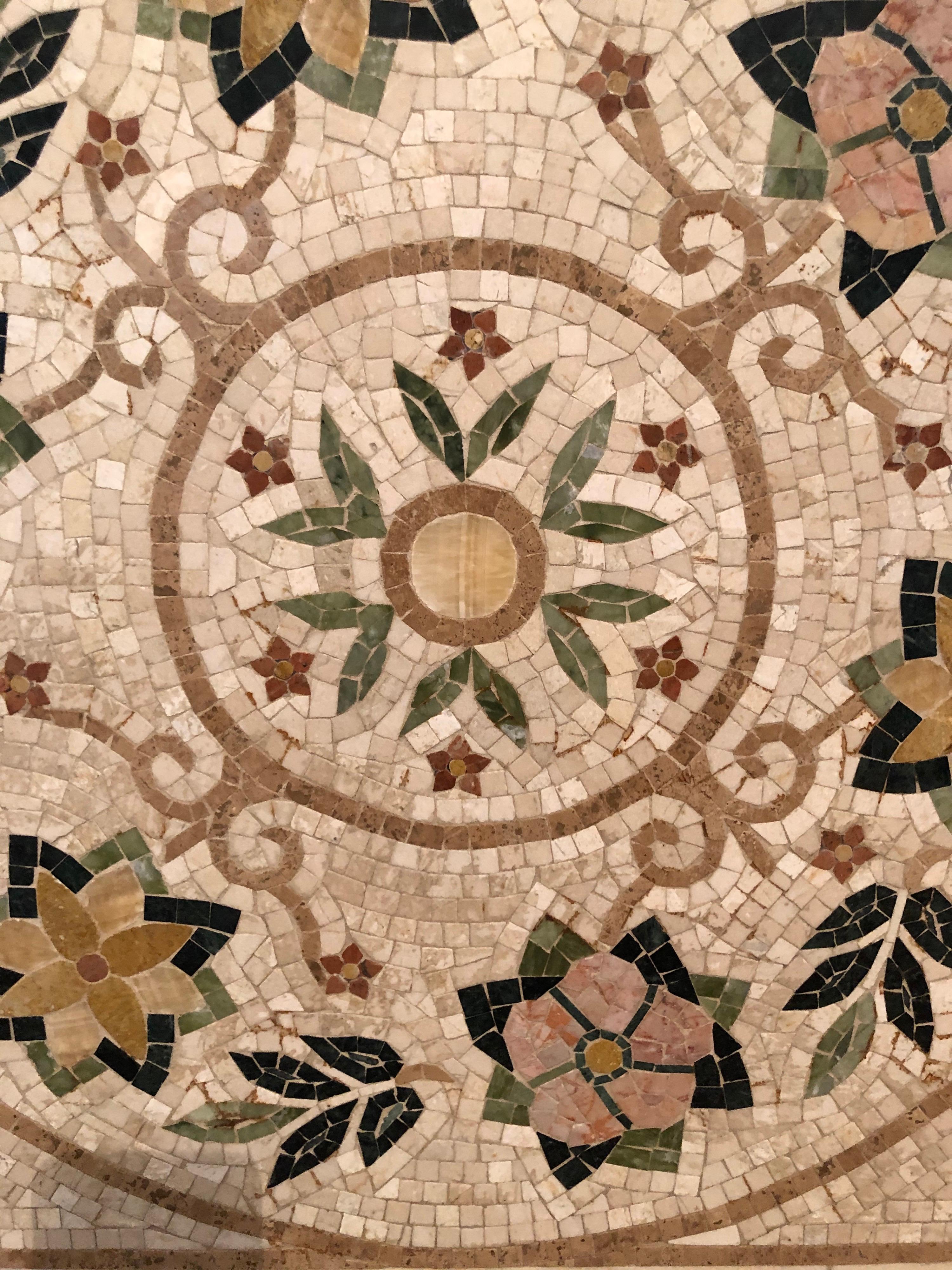Mosaic Tile Medallion Centerpiece 3