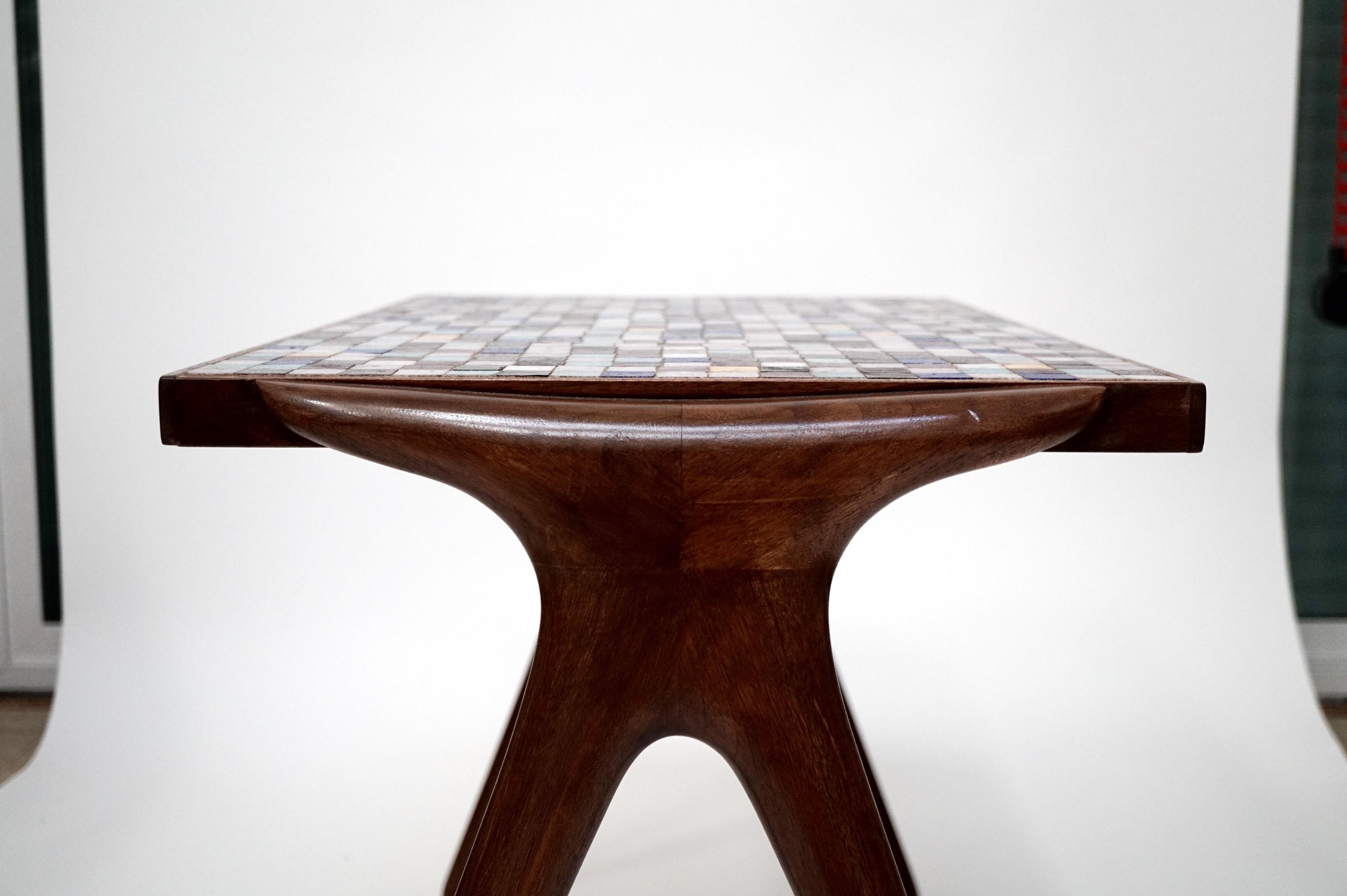 Mosaic Tile Side Table by Vladimir Kagan for Kagan-Dreyfuss, circa 1955 For Sale 5