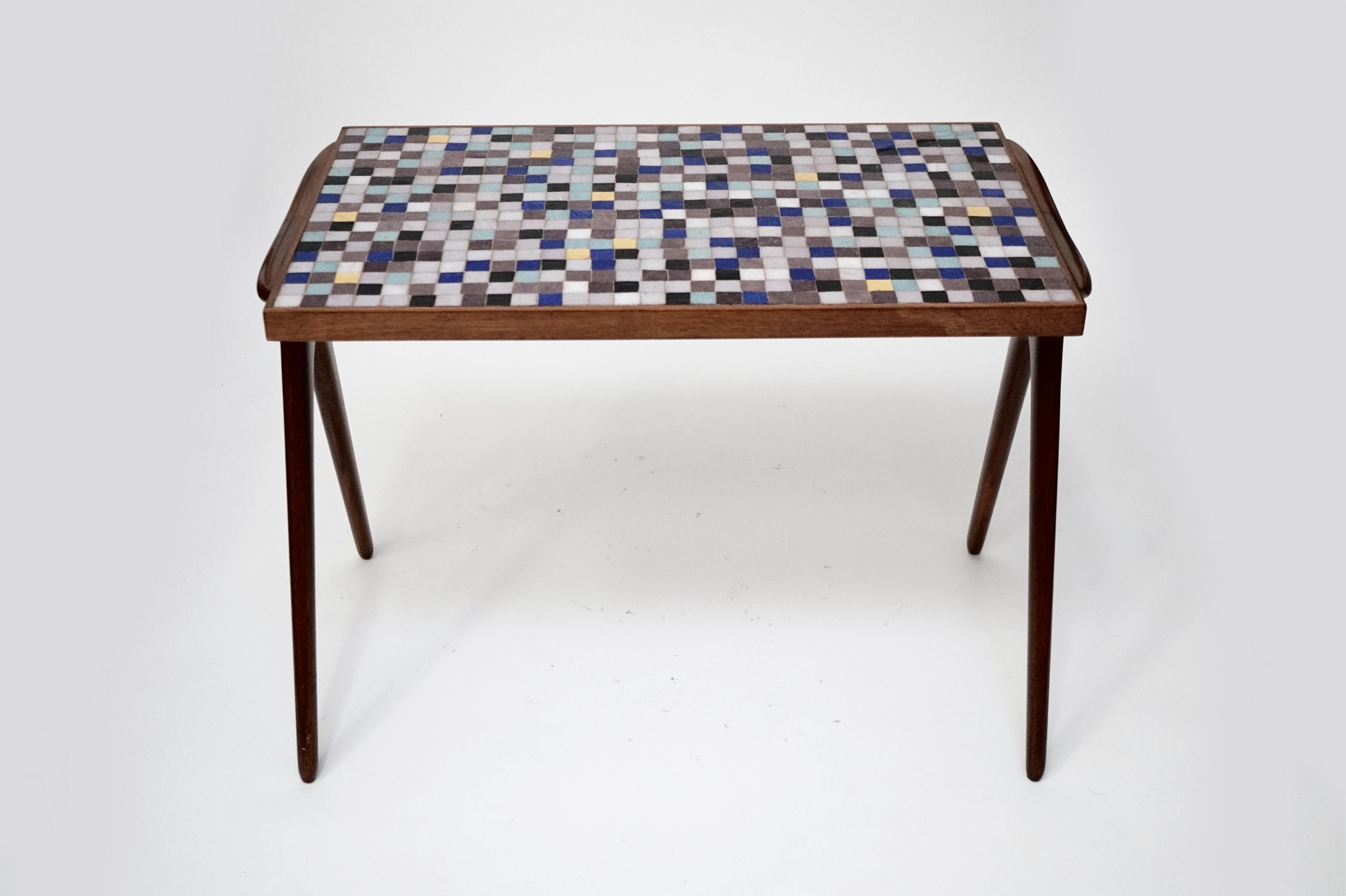 mosaic tile end table