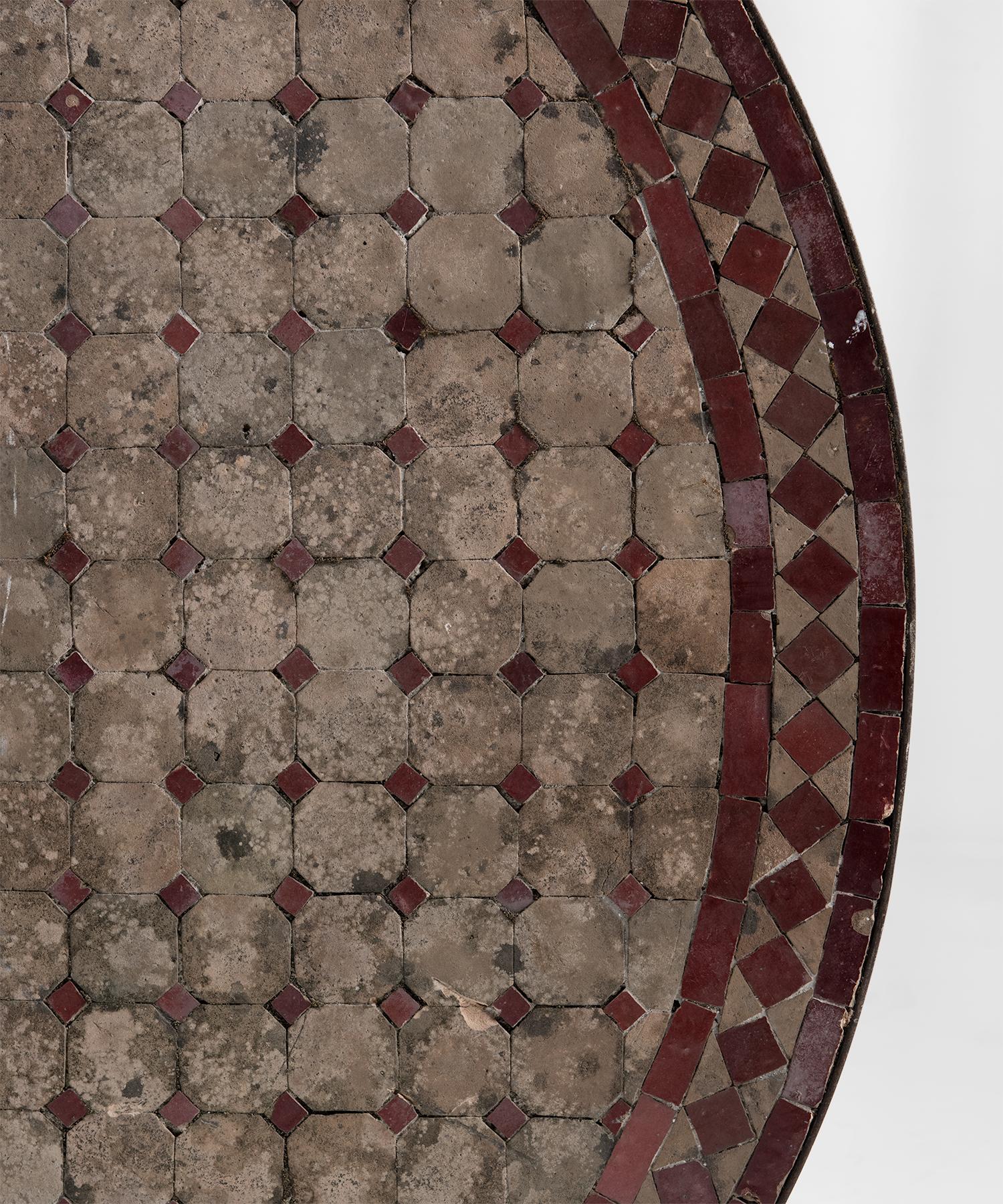 Mosaic Tile Table, Italy, circa 1930 (Mitte des 20. Jahrhunderts)
