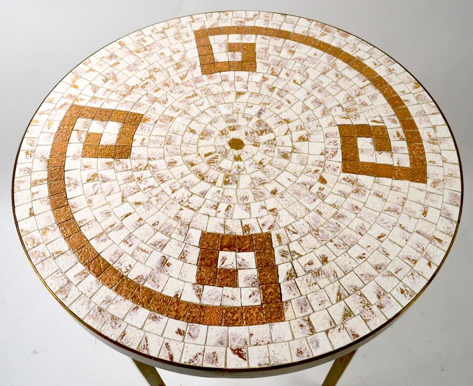 brass mosaic tile