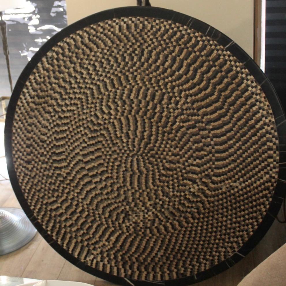 Mid-20th Century Mosaic table, iron foot, 1960, unique piece For Sale