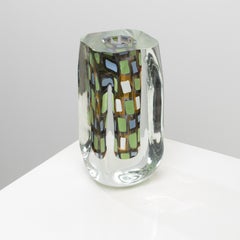 Mosaici-Vase aus geblasenem Glas von Rodolfo Dordoni