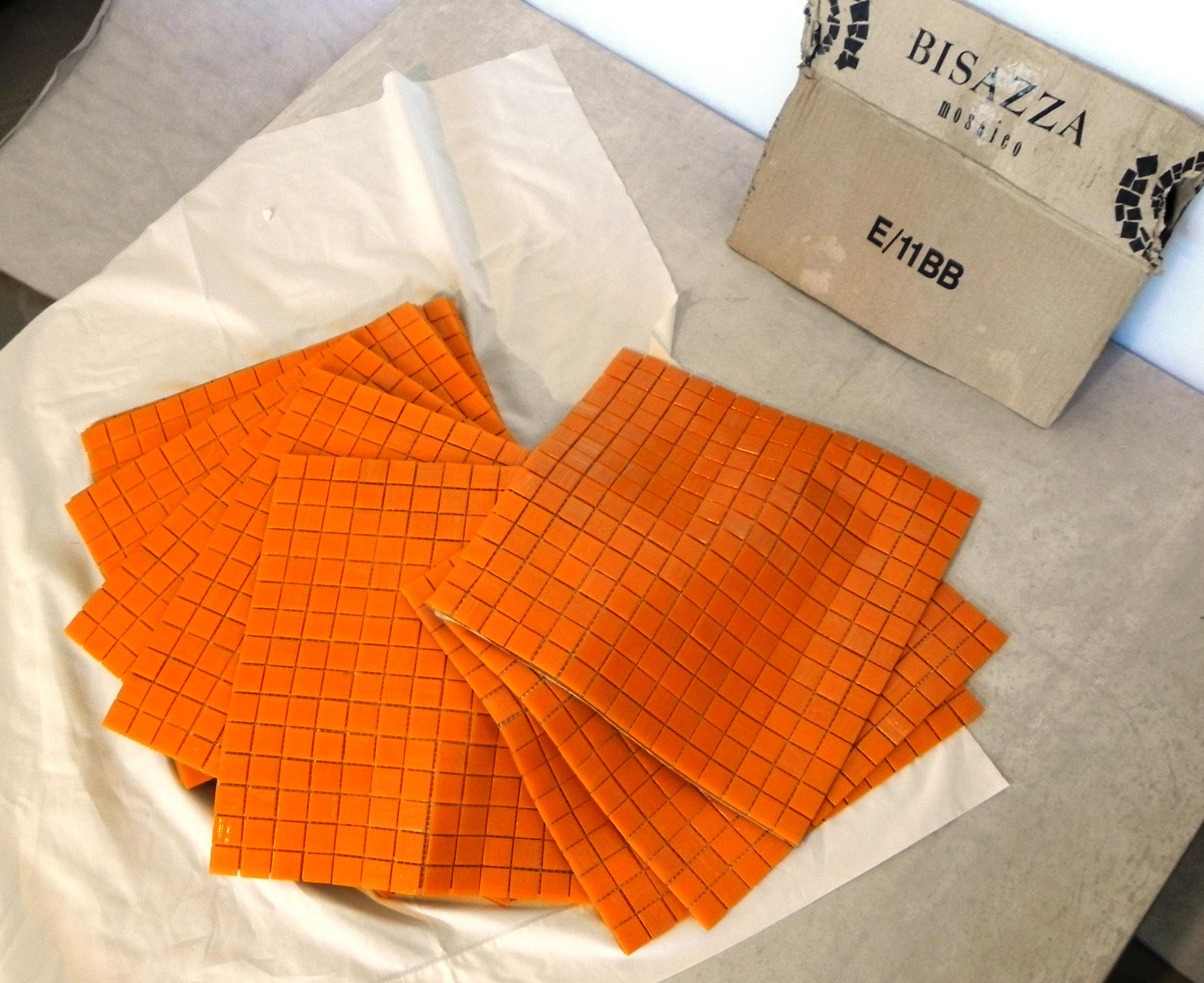 Mosaico Bisazza Arancione, Anni 90 In Good Condition For Sale In Felino, IT