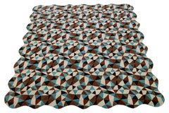 Mosaico Hand-Tufted Modern Wool Rug with Multicolor Pattern By Apadana