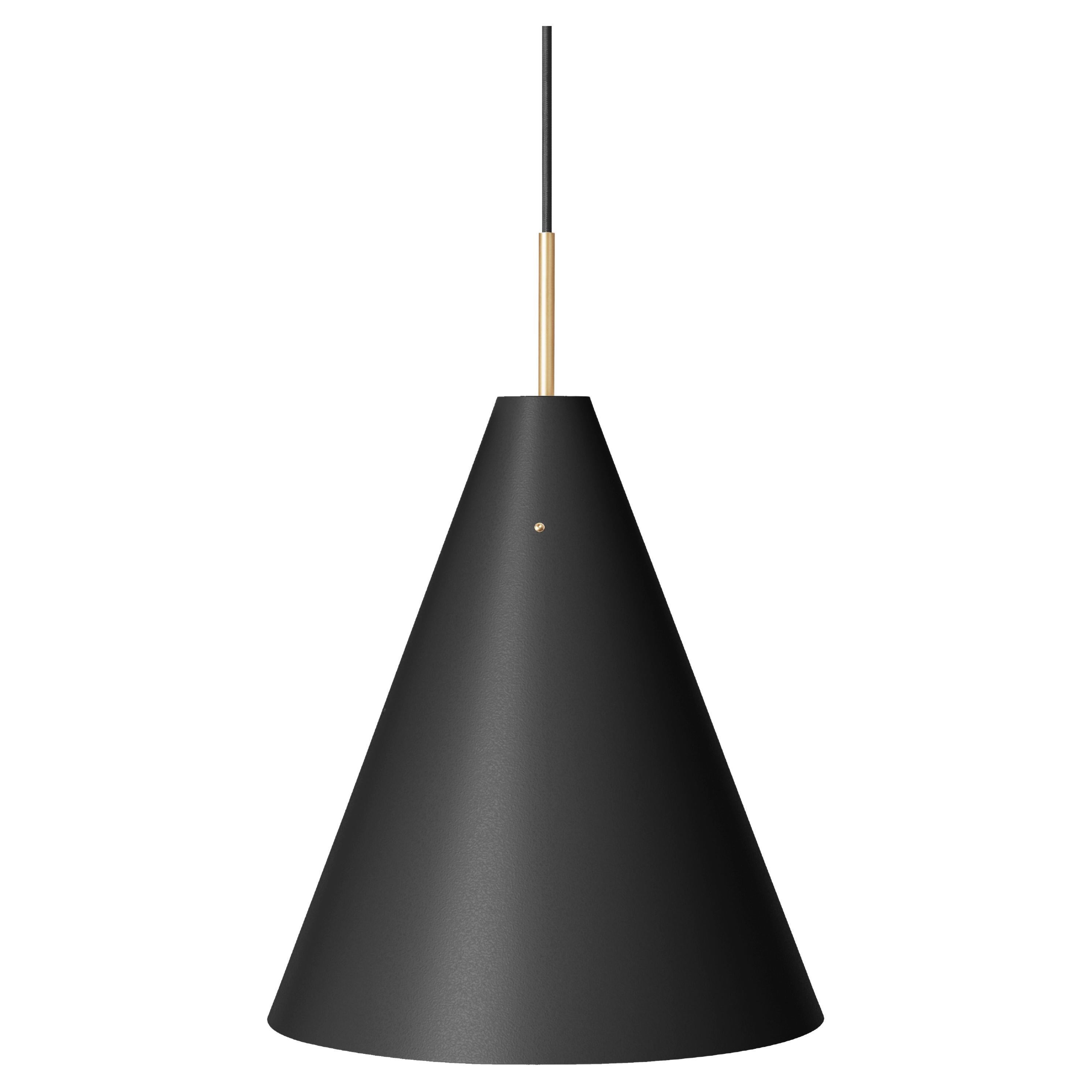 'Mosaik', 400, Pendant Lamp in Black Steel and Brass by Lyfa