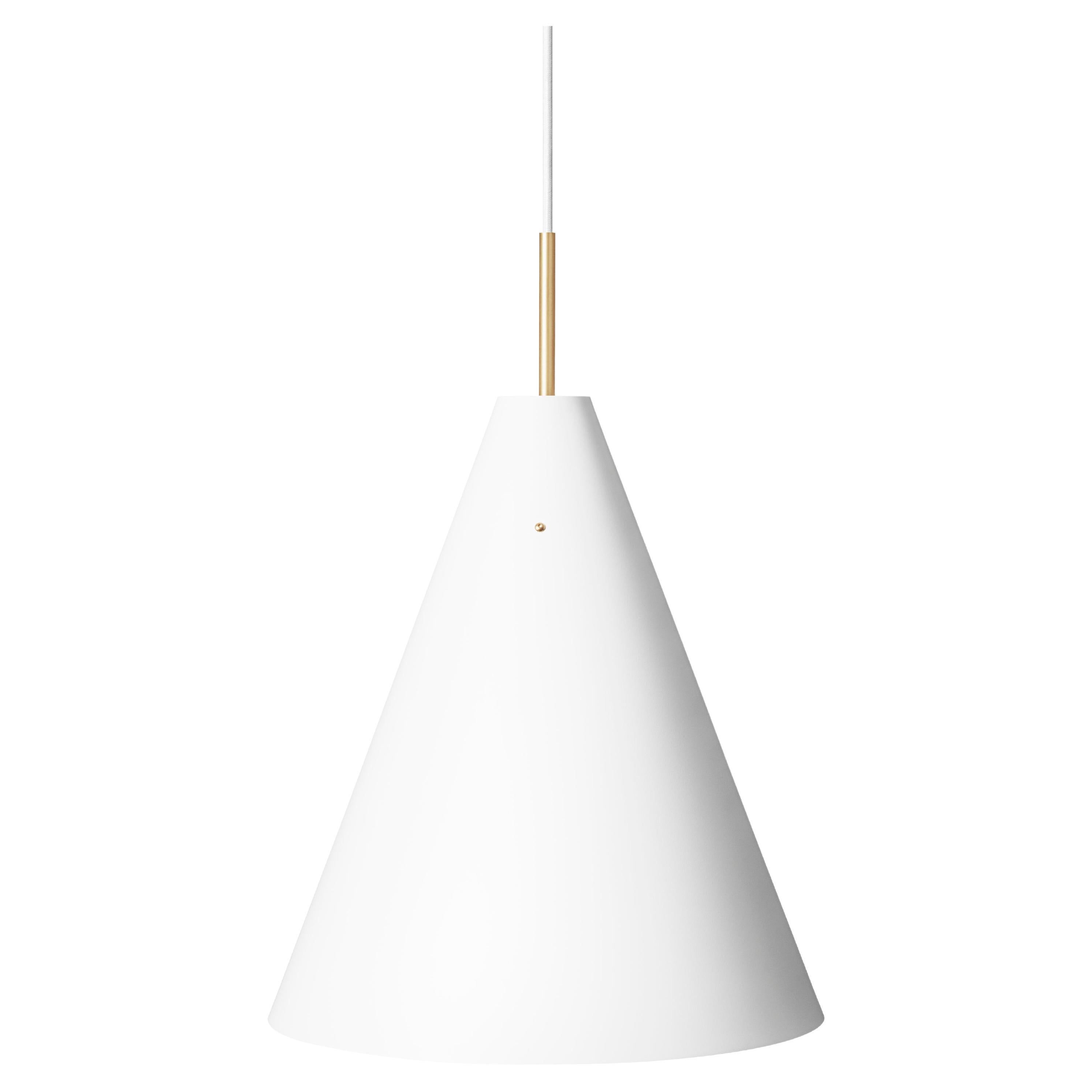 'Mosaik', 400, Pendant Lamp in Brass and White Steel by Lyfa For Sale