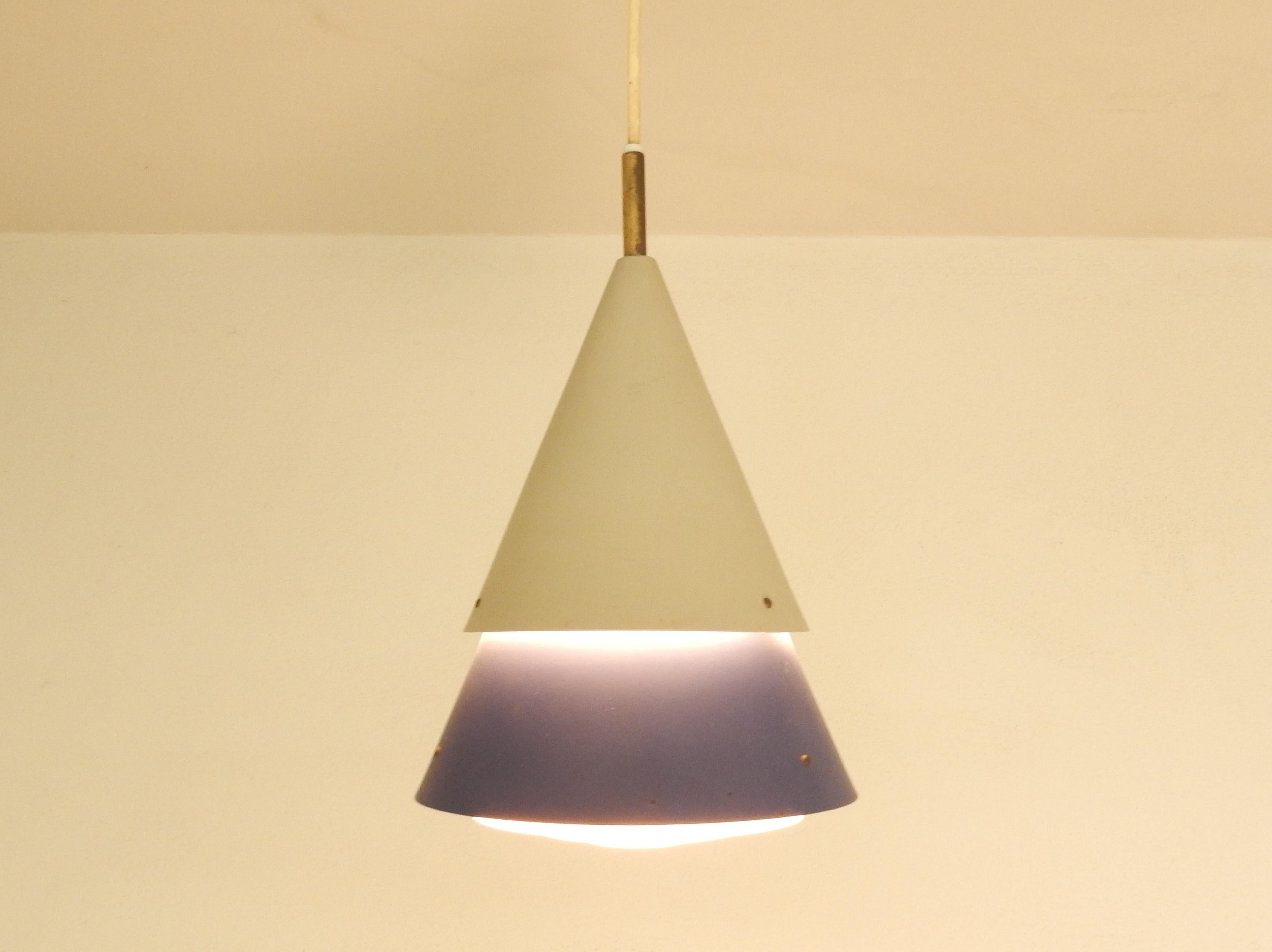 Lampada a sospensione Mosaik di Bent Karlby per Lyfa, Danimarca, anni '50 In condizioni buone in vendita a Steenwijk, NL