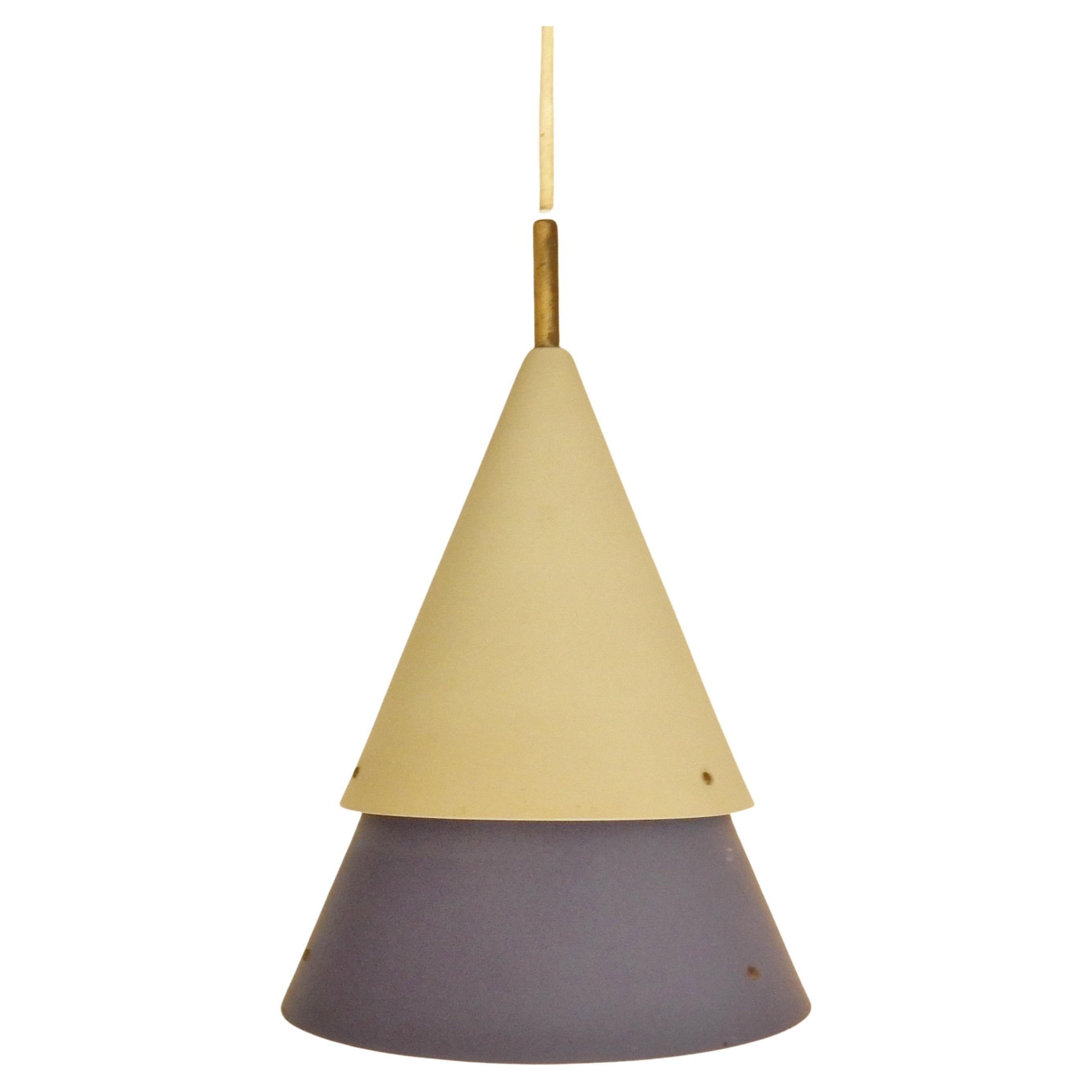 Mosaik pendant lamp by Bent Karlby for Lyfa, Denmark, 1950's