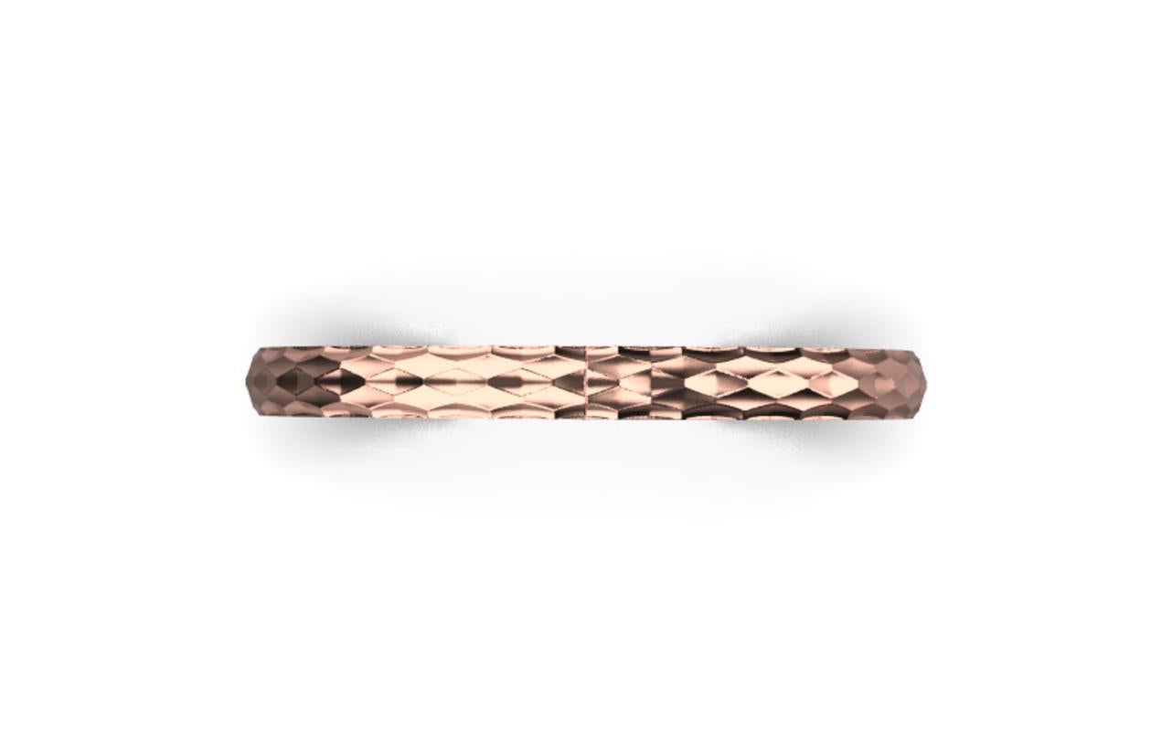 Women's or Men's Mosaïque Bracelet – 18K Rose Gold For Sale