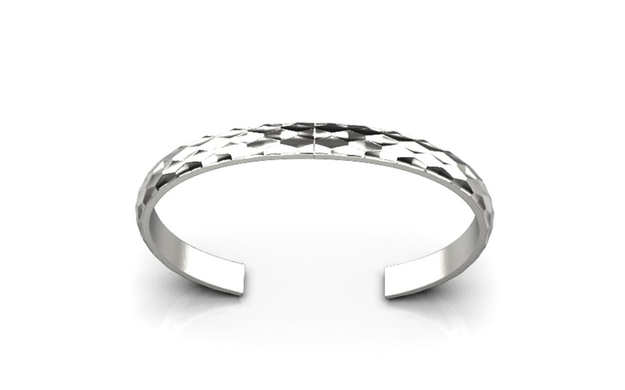 Women's or Men's Mosaïque Bracelet – Sterling Silver For Sale