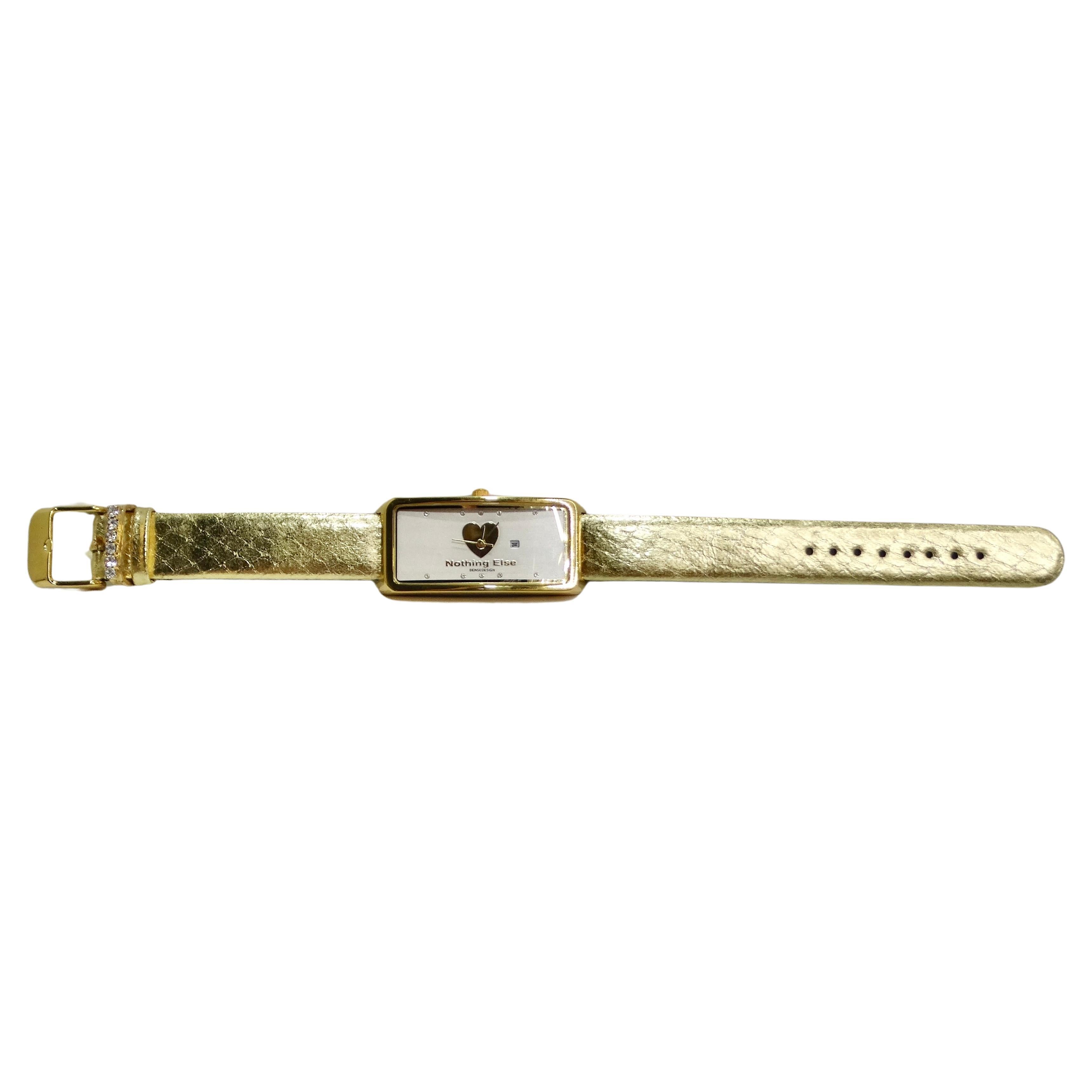 Moschino 1980s Gold Tone Watch