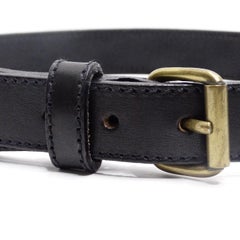Moschino 1990s Black Leather Belt