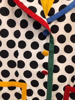 Moschino 1990s Cheap & Chic Vintage Polka Dot Blazer Jacket size 44