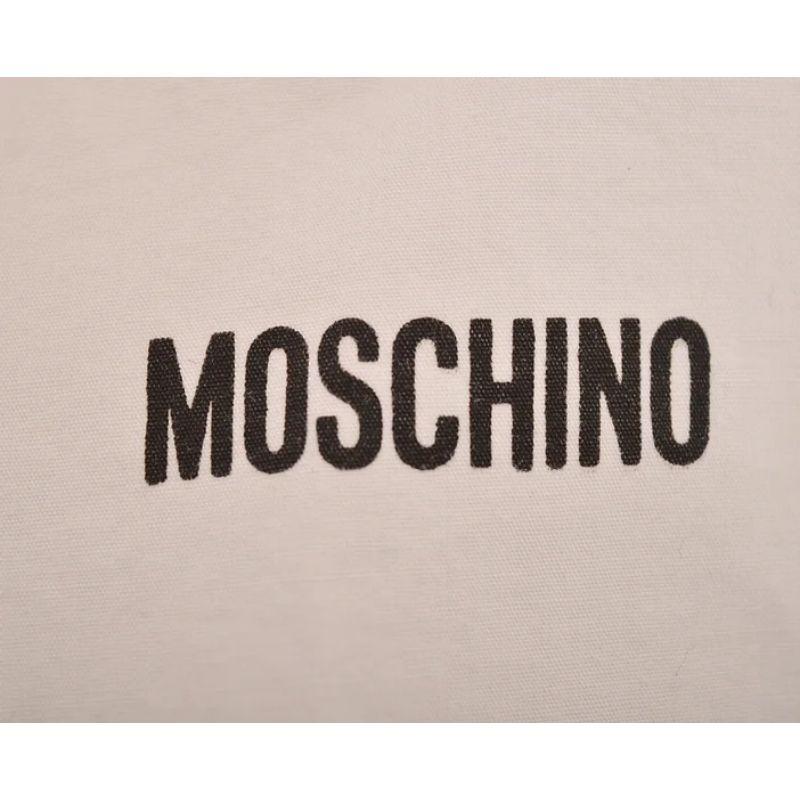 Gray Moschino 1990's 'Night & Day' Novelty Fun Cotton Pyjama Shirt For Sale