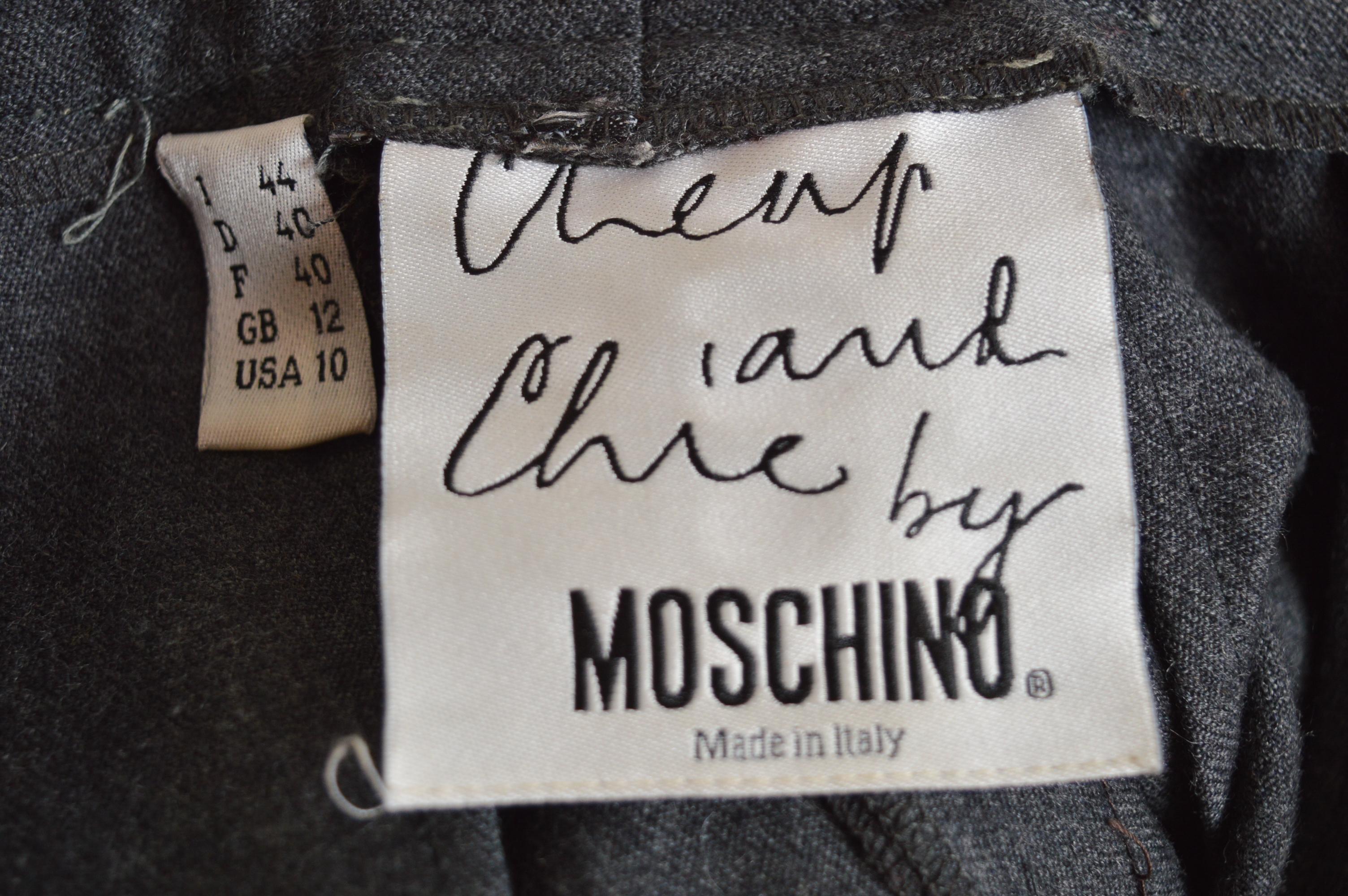 Moschino 1990s Rare Archival Nuts about you Cheap & Chic fantasy blazer & Pants For Sale 13