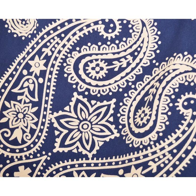 Moschino 1990's Vintage Blue Bandana Print Wrap around Mini Skirt In Good Condition For Sale In Sheffield, GB