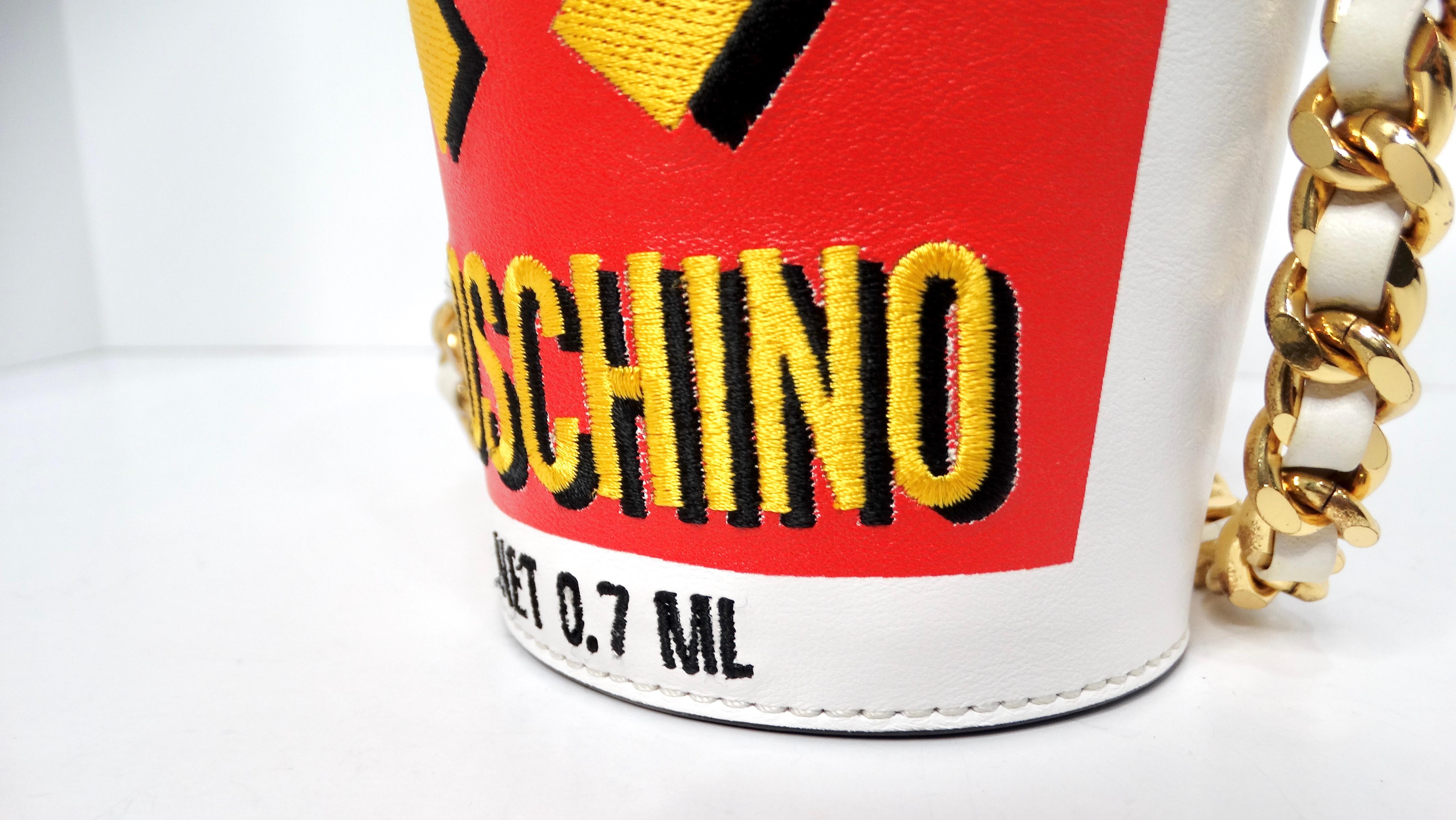 Bolso cruzado de piel McDonald's Cola Cup 2014 de Moschino Beige en venta