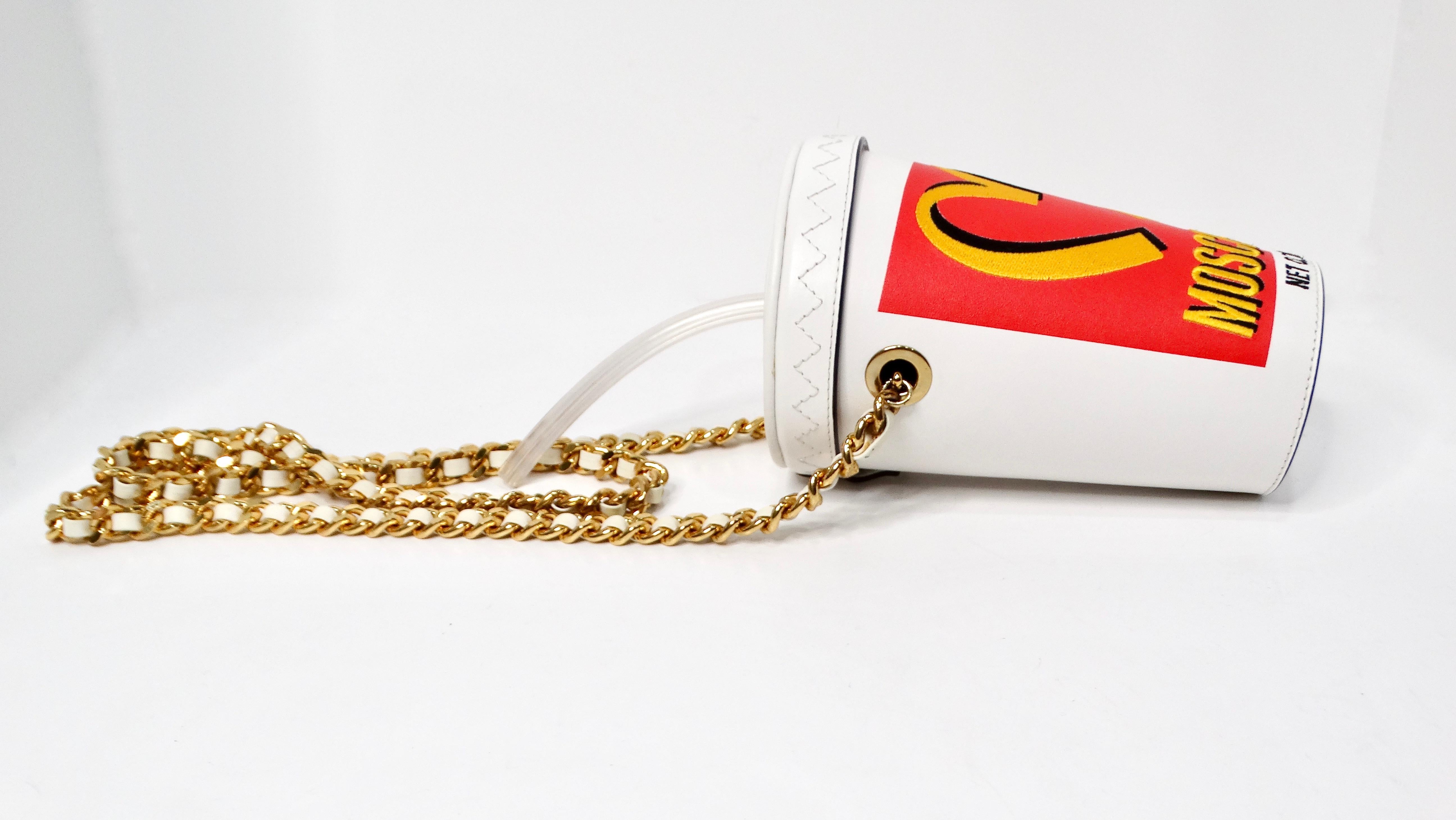 Bolso cruzado de piel McDonald's Cola Cup 2014 de Moschino en venta 3