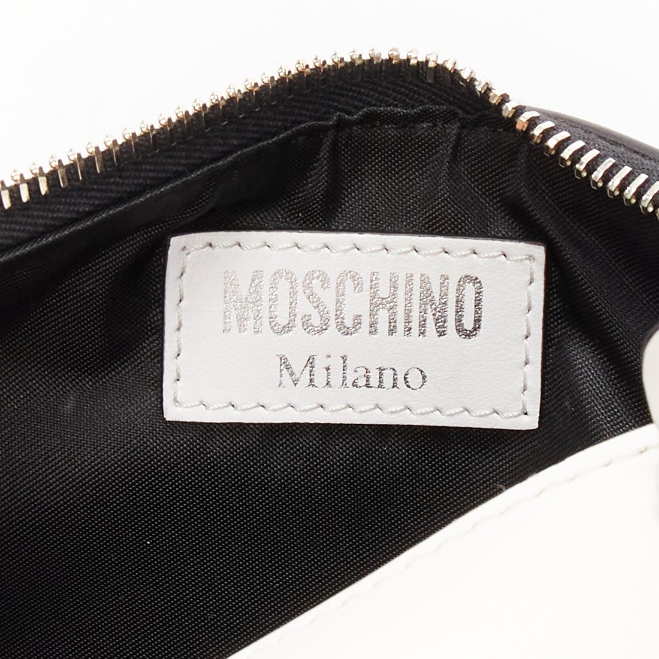 MOSCHINO 2022 Runway Jeremy Scott Burger Logo fast food cup zip clutch bag For Sale 5