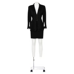 MOSCHINO 90's Iconic and rare Cheap and Chic fringed suit