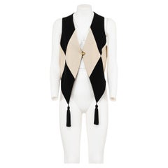 MOSCHINO 90's Iconic and rare Cheap and Chic harlequin vest