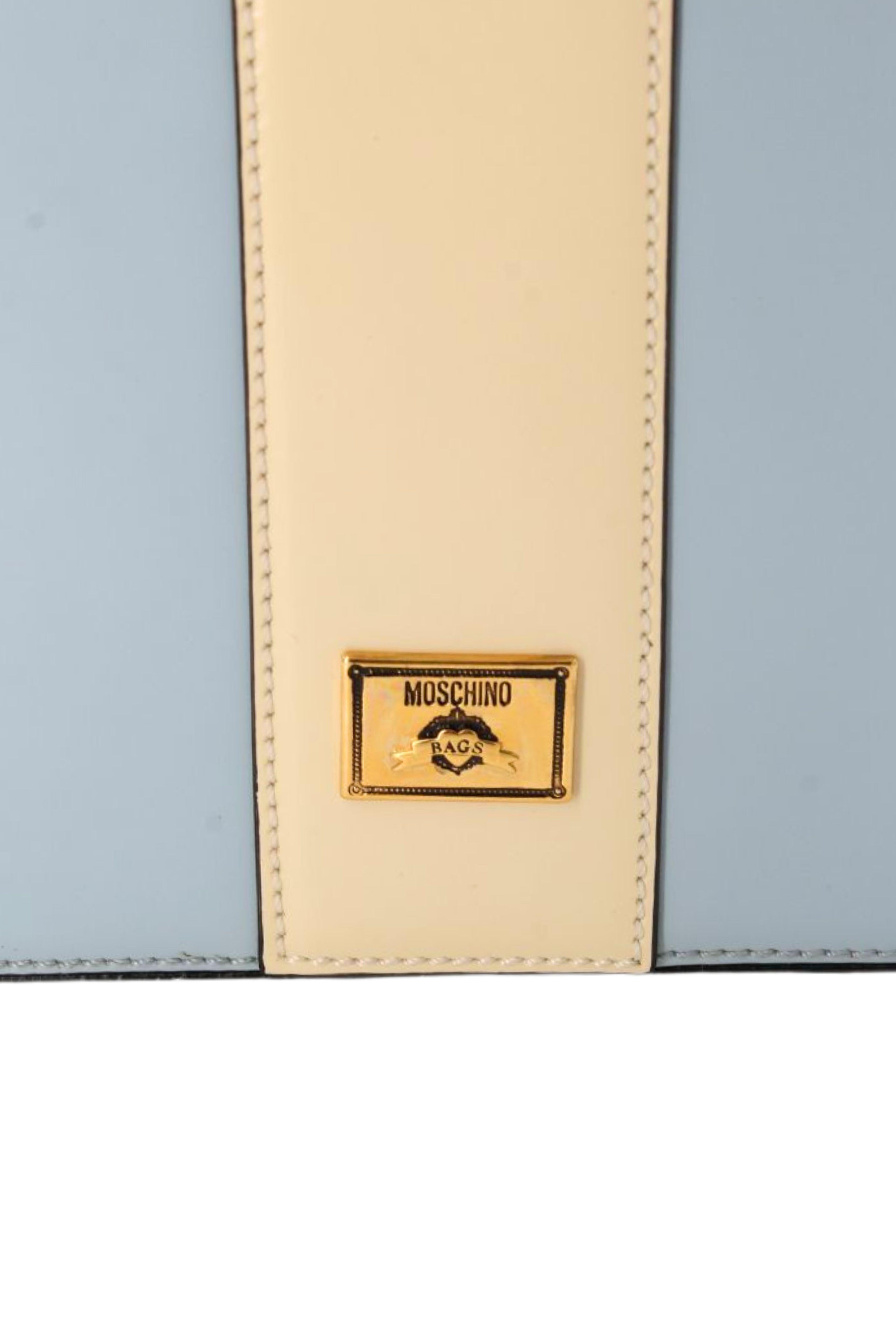 Moschino des années 90 - Sac cadeau Tiffany avec nœud en vente 4