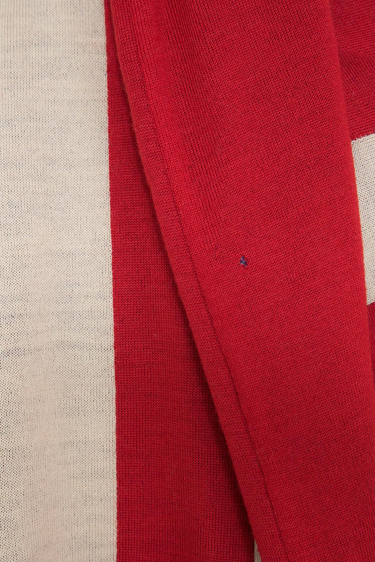 MOSCHINO 90's ¡Raro e icónico cárdigan con la bandera americana de MOSCHINO COUTURE! en venta 3