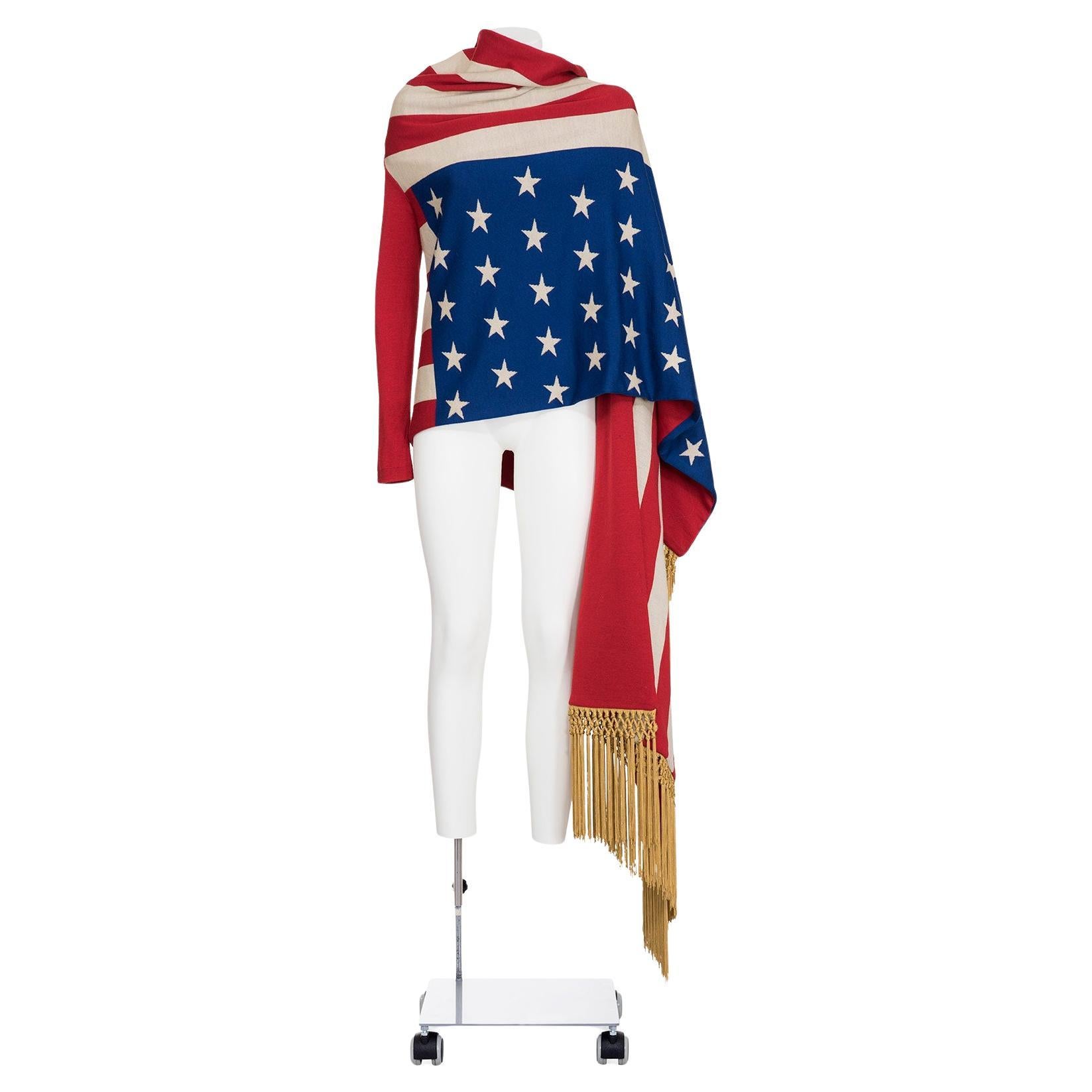 MOSCHINO 90's Rare and iconic American flag cardigan from MOSCHINO COUTURE!