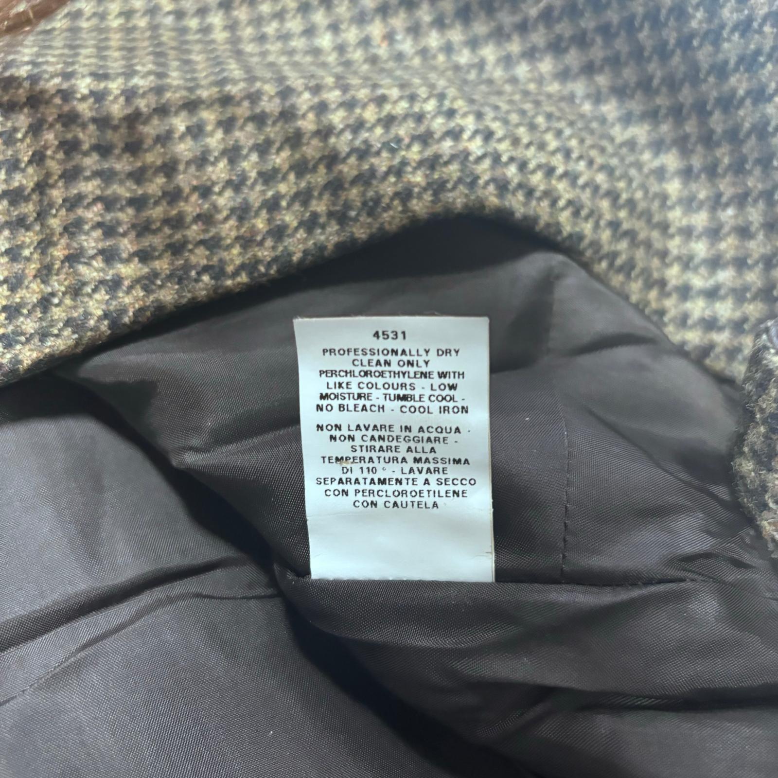 Moschino Vintage Prince of Wales Wollmantelkleid 1990er Jahre - Größe IT 42 im Angebot 3