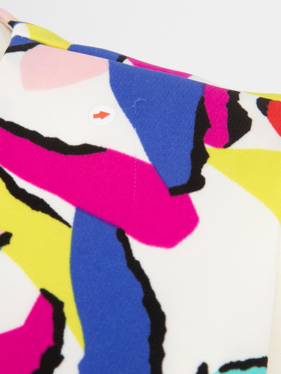 Women's Moschino Abstract Rose Print Dress Size M For Sale
