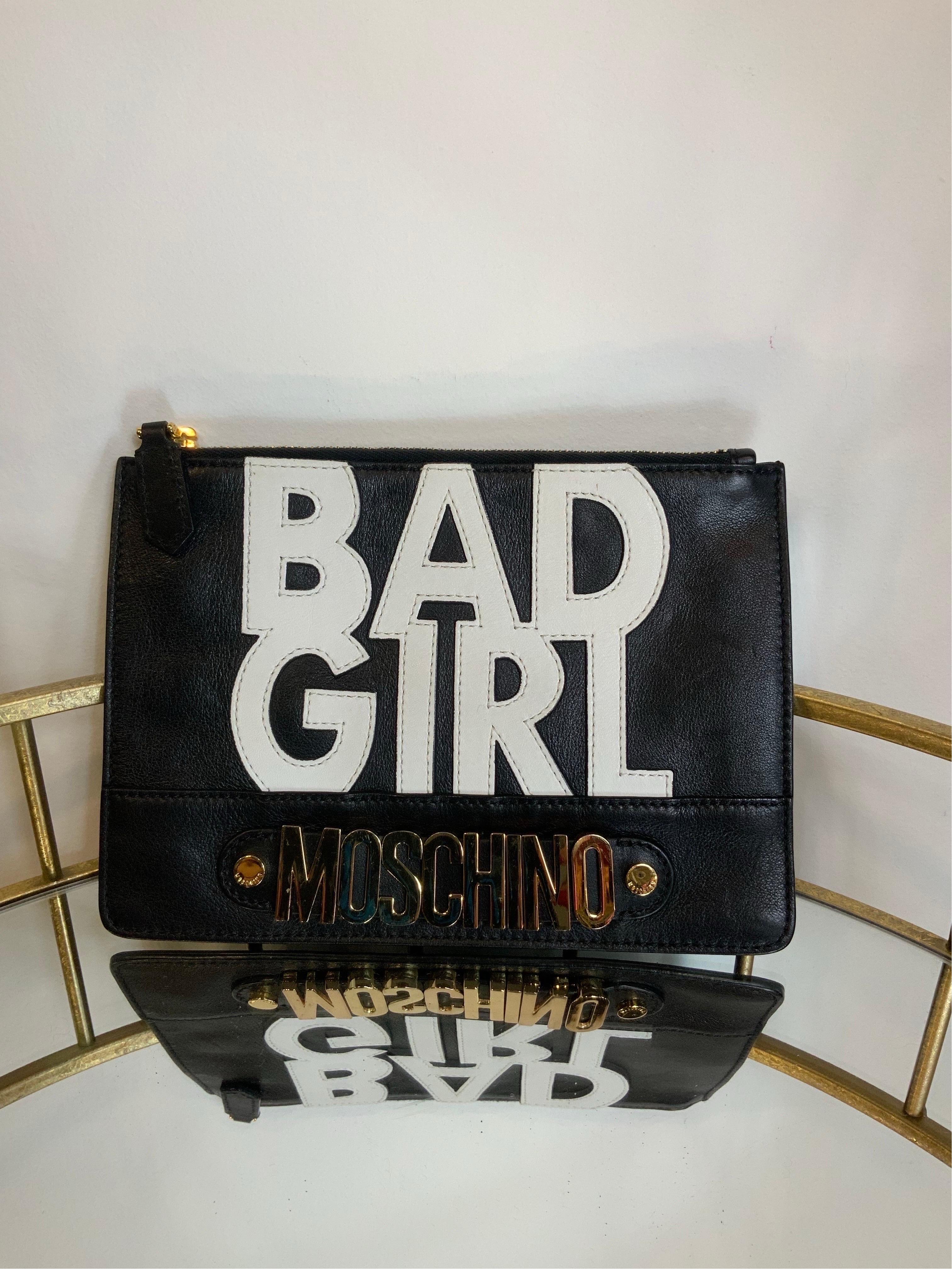 Moschino BAD GIRL Clutch Bag In Excellent Condition In Carnate, IT