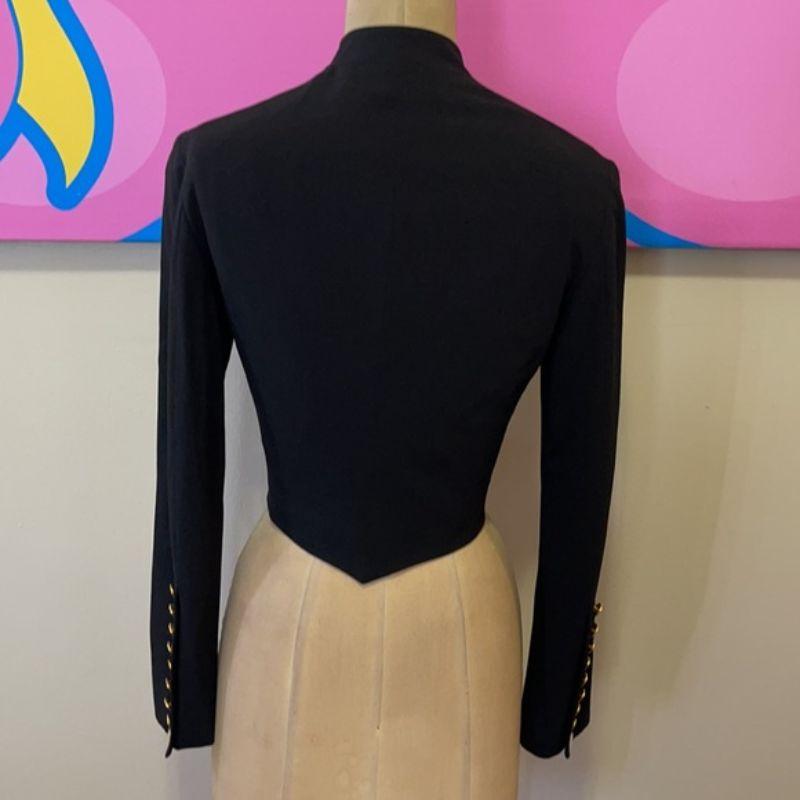 Giacca Moschino Band Military Crop In condizioni buone in vendita a Los Angeles, CA
