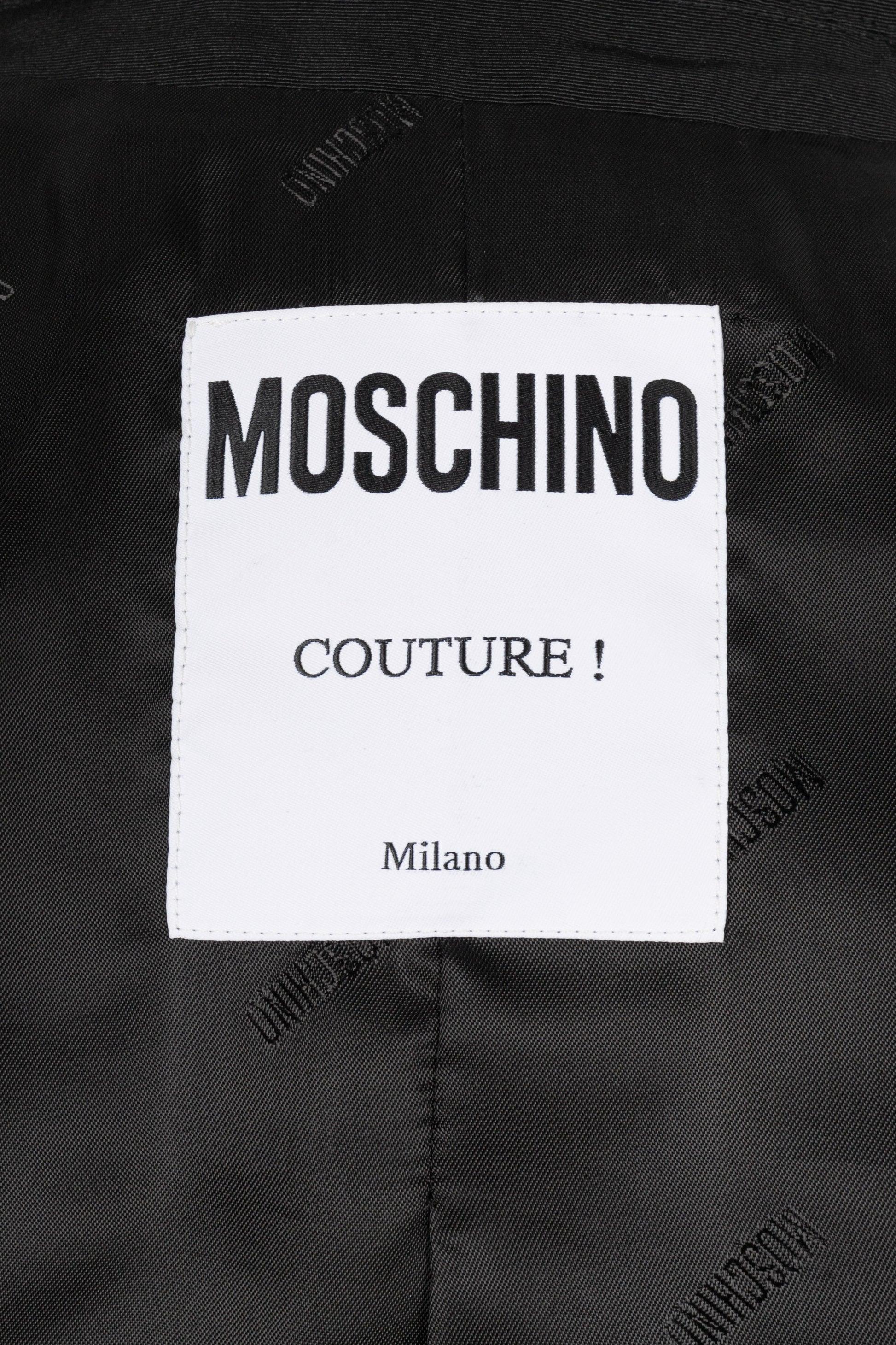 Moschino Bare Shoulders Mid-Length Coat-Style Dress, 2021 For Sale 8