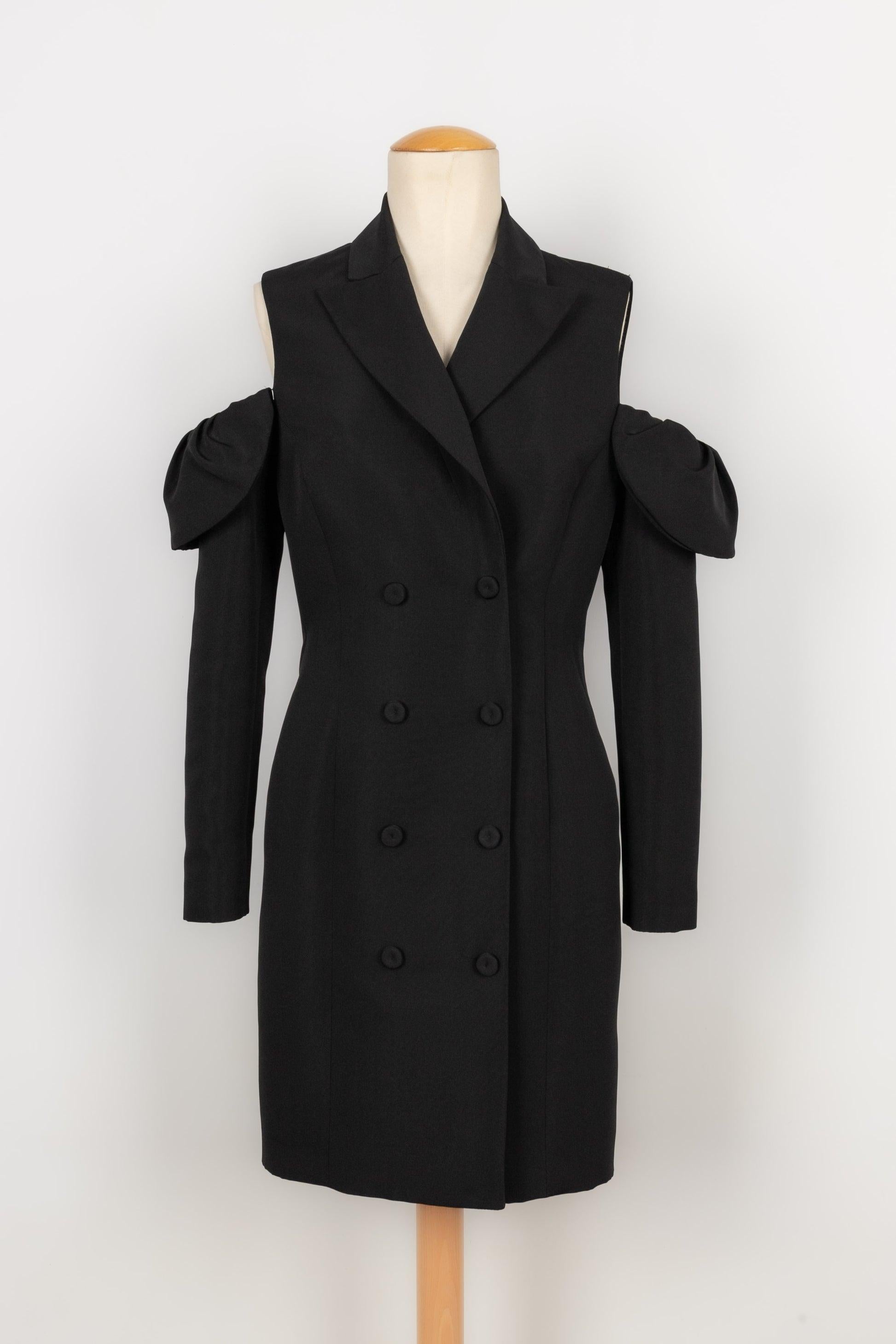 Moschino Bare Shoulders Mid-Length Coat-Style Dress, 2021