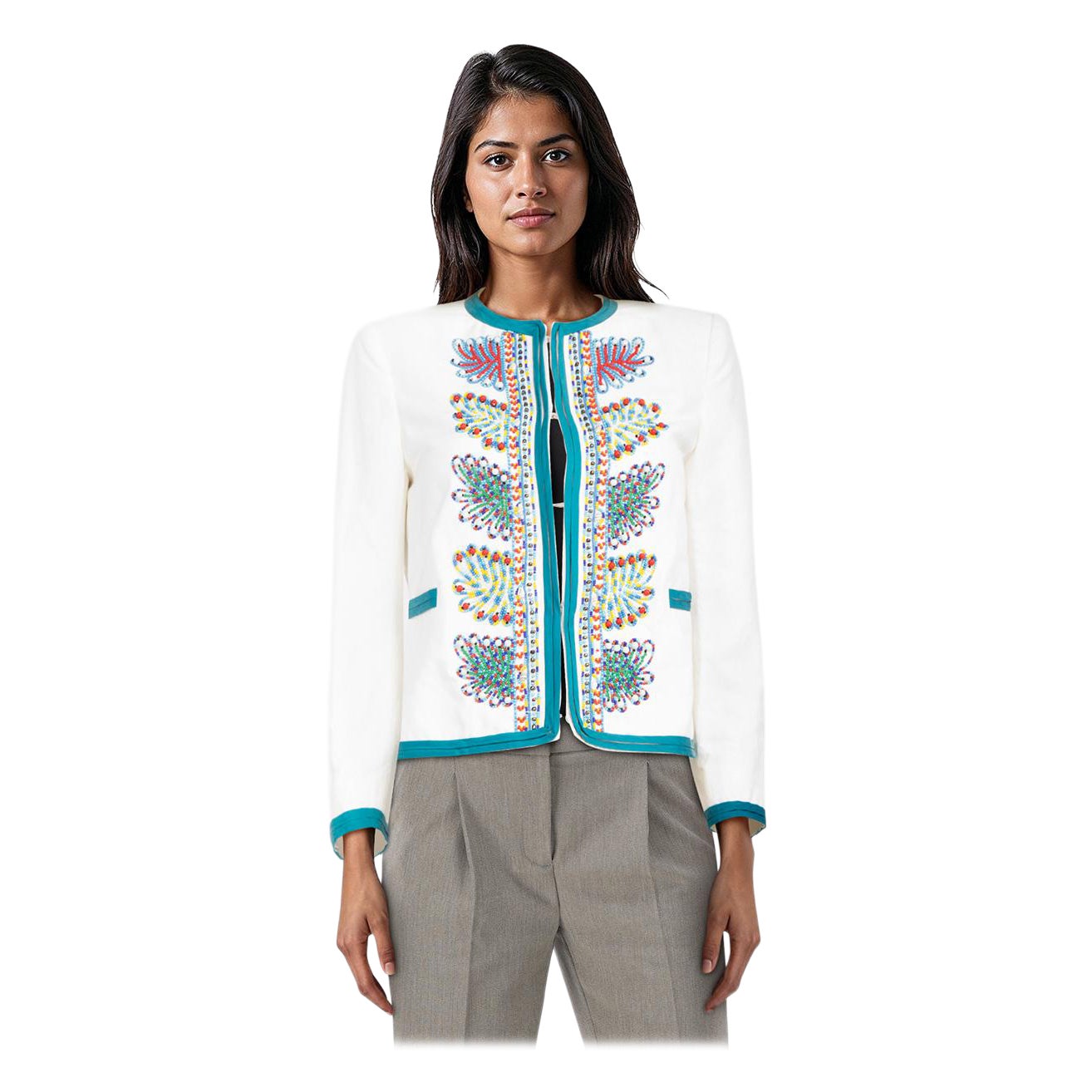 Moschino Beaded Cropped Jacket Size S