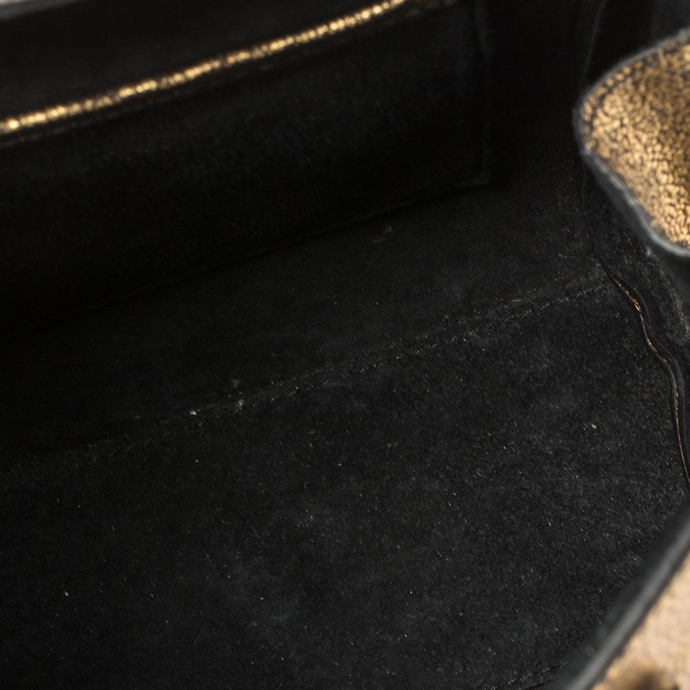 Moschino Borsa a tracolla con fibbia in pelle e camoscio beige/marrone 3