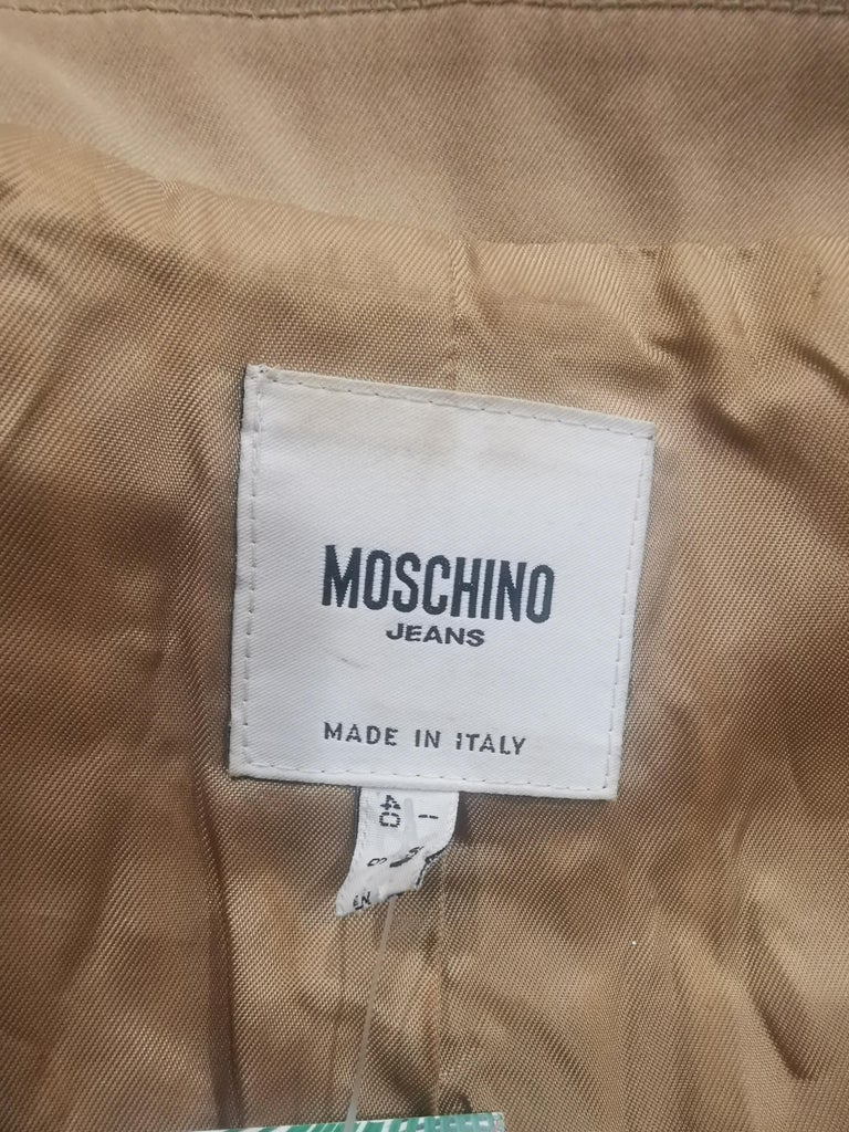 Moschino beige jacket For Sale at 1stDibs