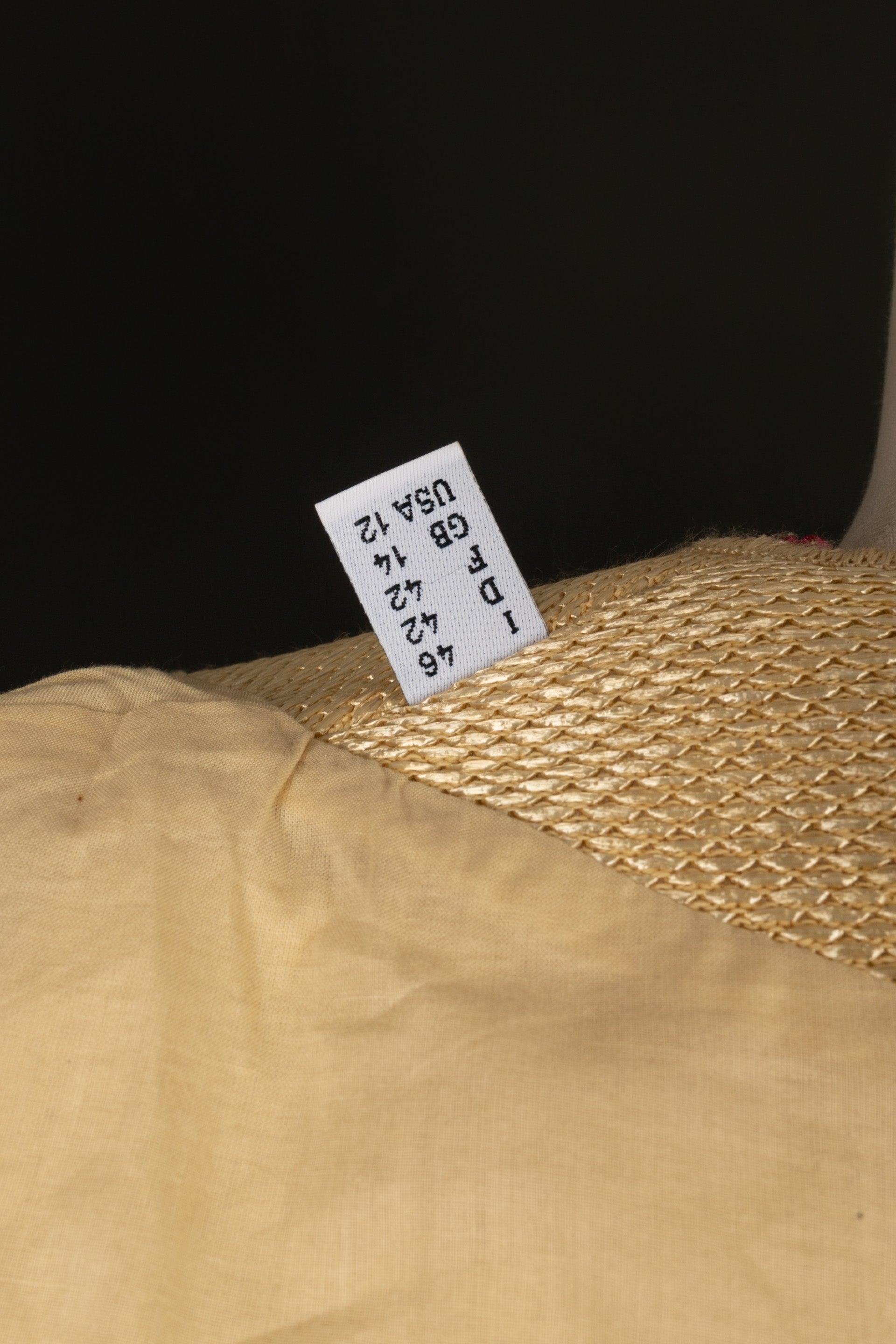 Moschino Beige Raffia Jacket Summer, 2011 For Sale 3