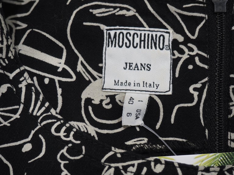 Moschino black and white dress For Sale 6