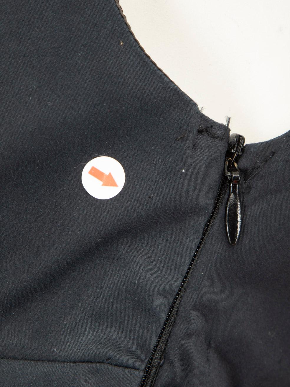 Moschino Schwarz Schleife Detail knielang Kleid Größe S im Angebot 2