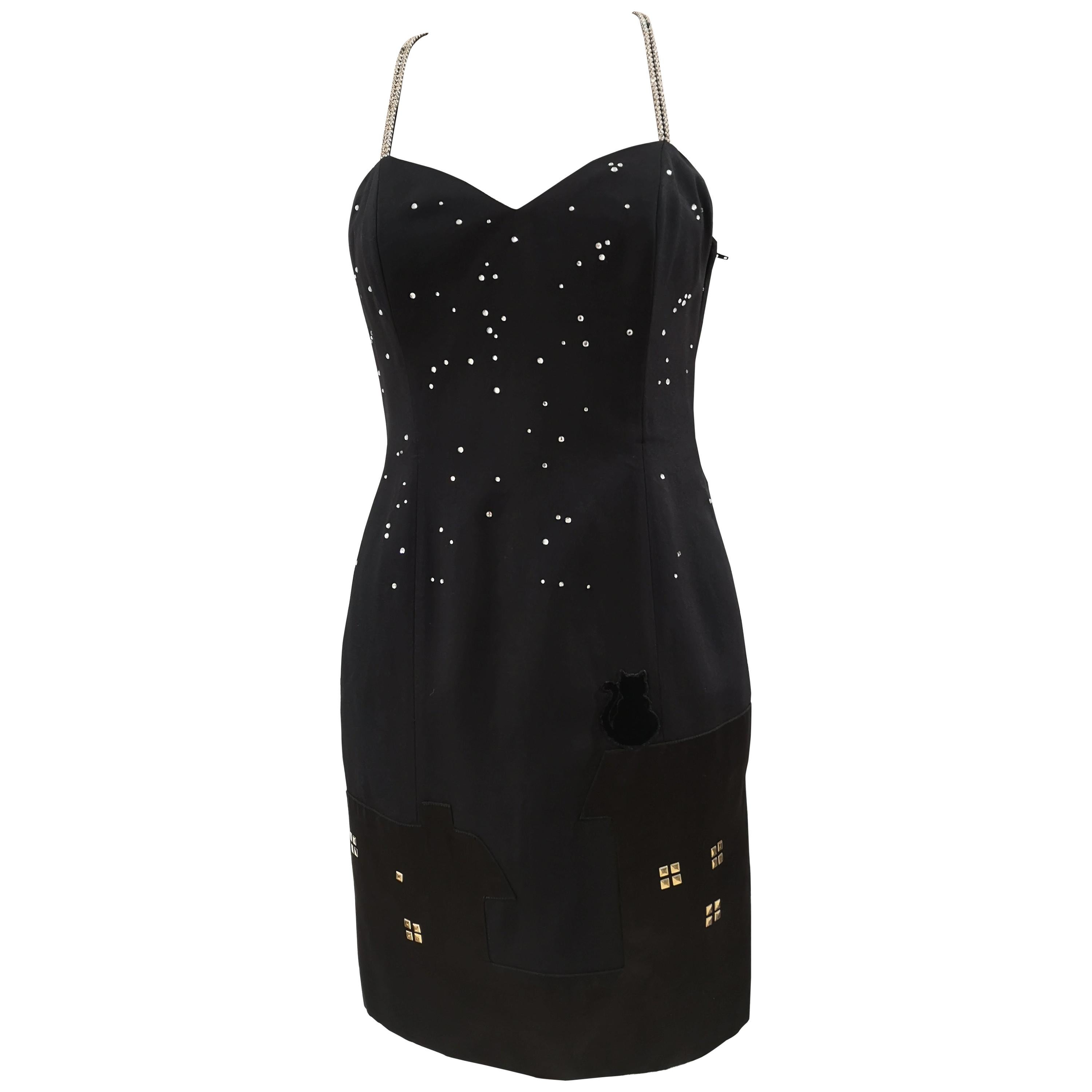 Moschino black city dress