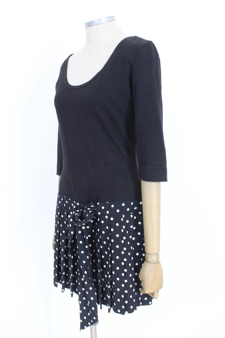 Moschino Women's Teddy Polka Dots Dress Black
