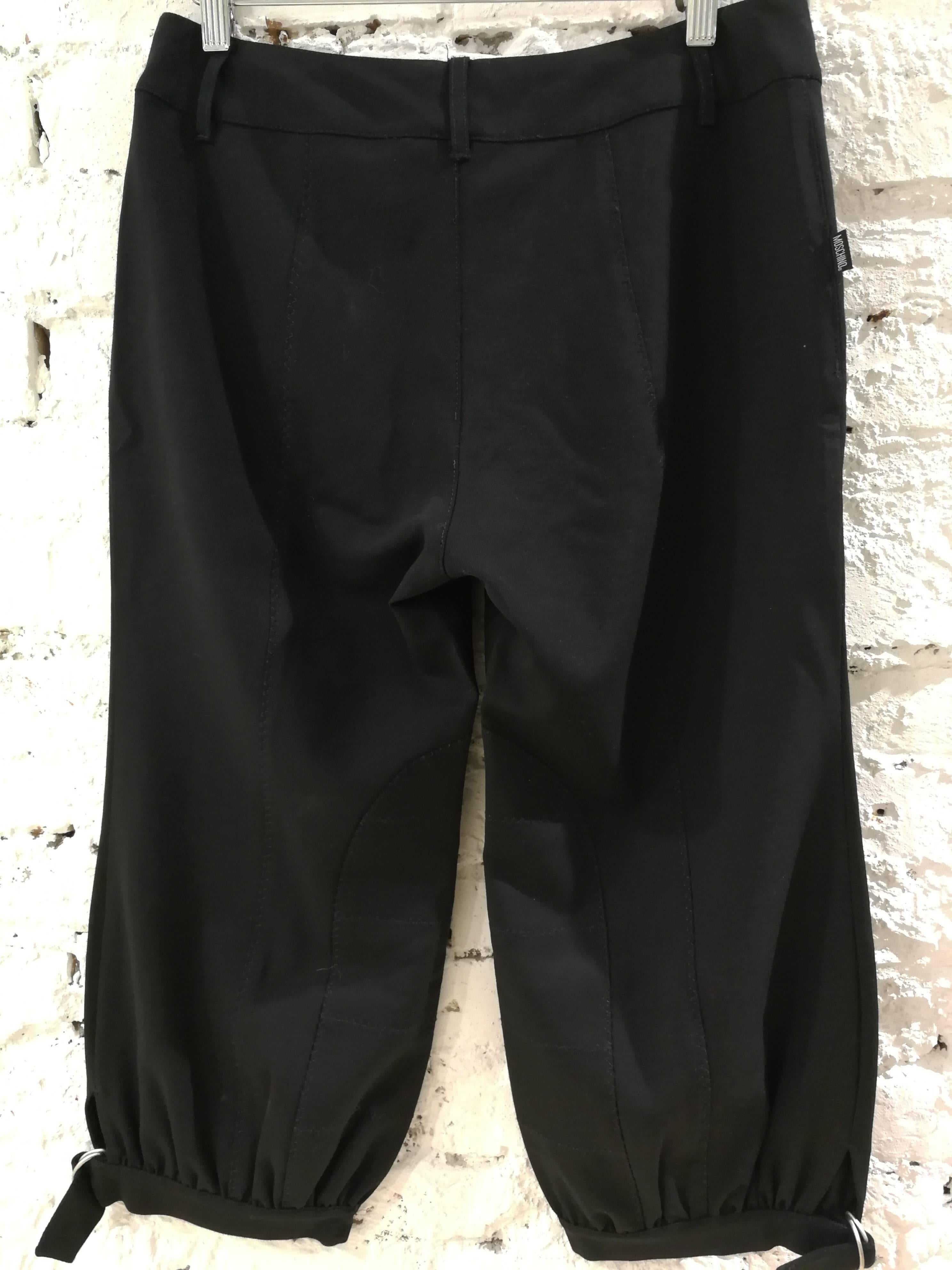 Women's or Men's Moschino Black cotton trousers For Sale
