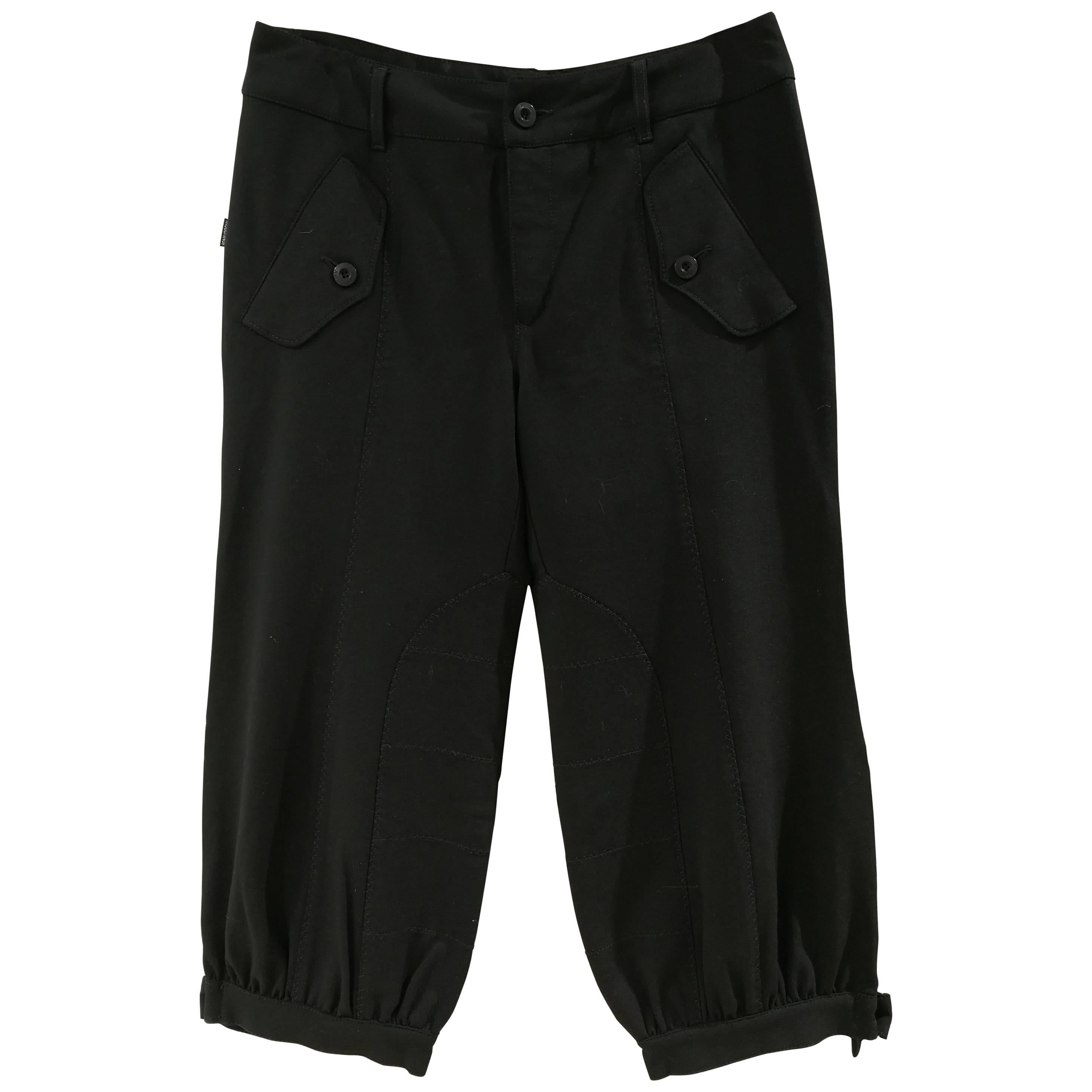 Moschino Pantalones negros de algodón