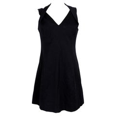 Moschino Black Cotton Vintage Balloon Dress 2000s