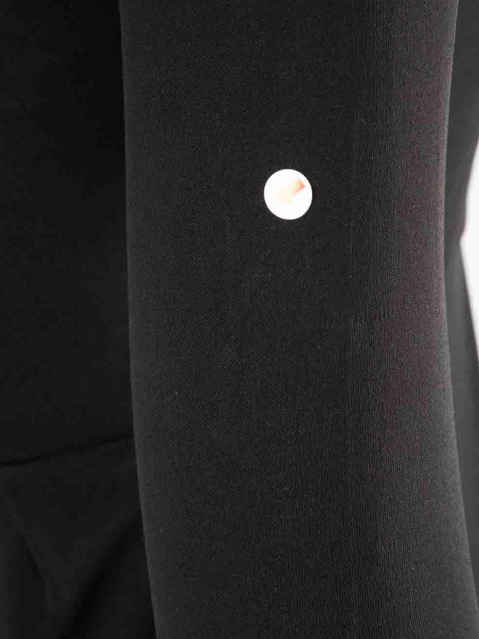 Moschino, vestito nero con dettaglio di perle finte e tagliato, taglia S In condizioni ottime in vendita a London, GB
