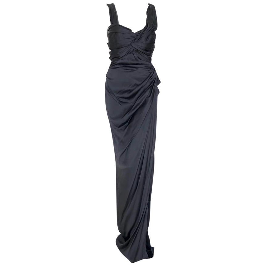 MOSCHINO Black gown For Sale at 1stDibs