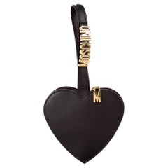 Mini-sac à main Moschino Black Heart Wristlet