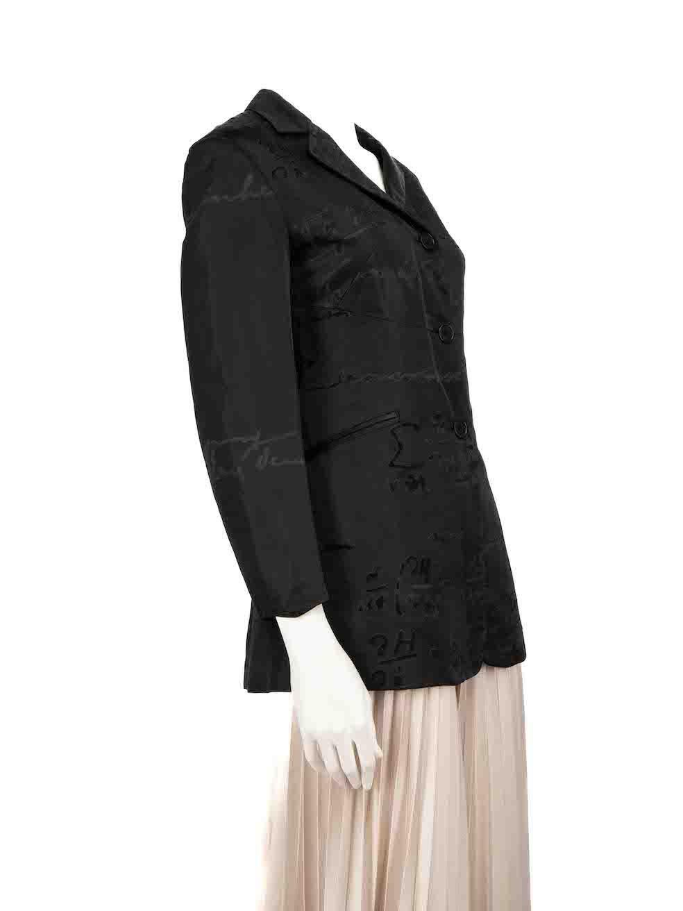 CONDITION is Very good. Minimal wear to the blazer is evident. Minimal wear to the front and back is seen with pulls to the weave and discolouration marks on the back on this used Moschino Cheap And Chic designer resale item.
 
 
 
 Details
 
 
